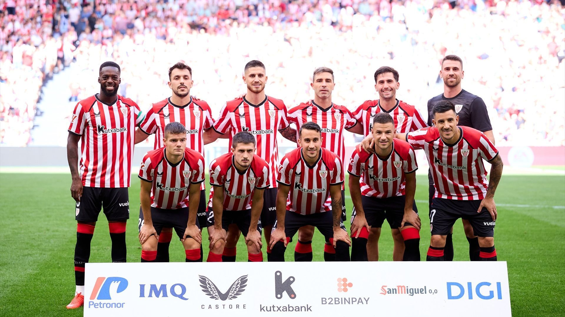 El once del Athletic Club frente al Sevilla El once del Athletic Club frente al Sevilla