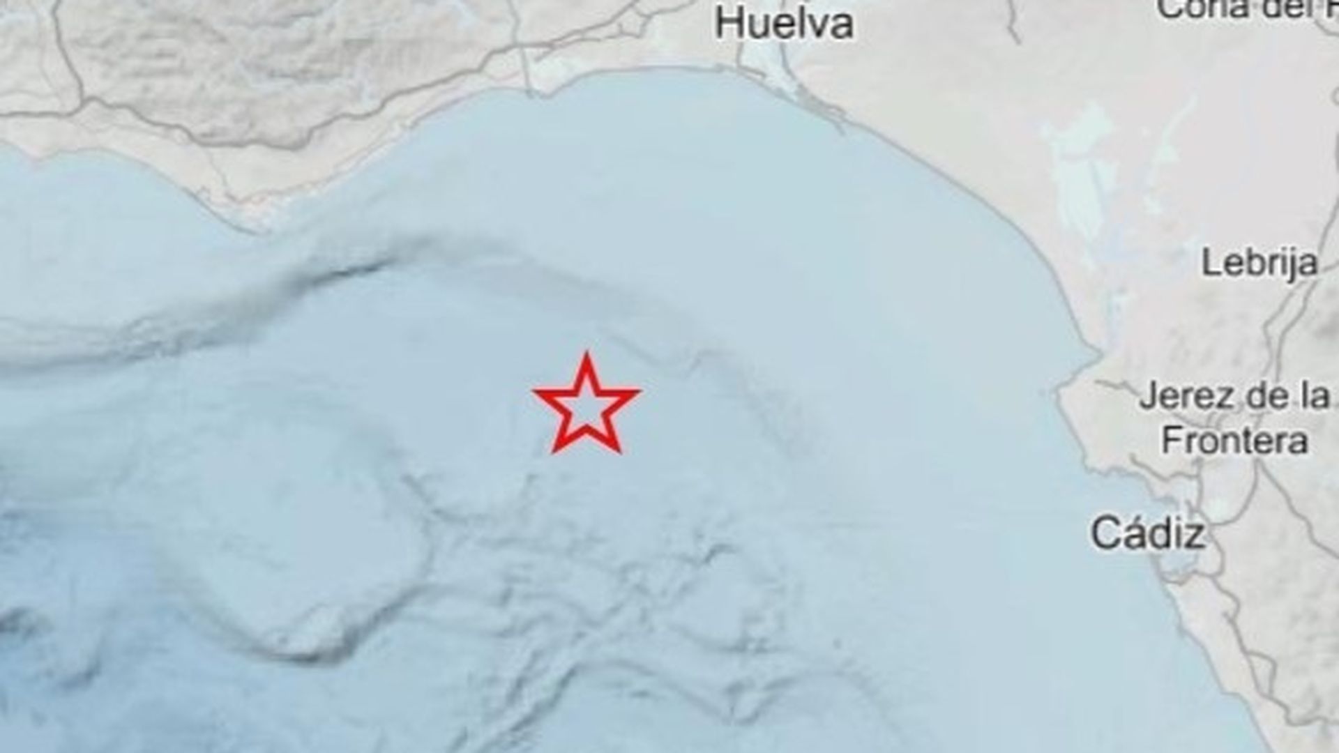 Registrado un terremoto de magnitud 2,5 en el Golfo de Cádiz Registrado un terremoto de magnitud 2,5 en el Golfo de Cádiz