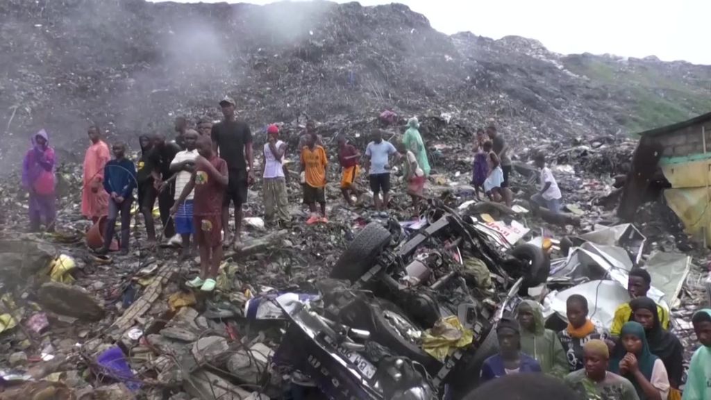 El colapso del vertedero de basura Dar es Salaam, en Guinea-Conakri, provoca al menos 30 muertos