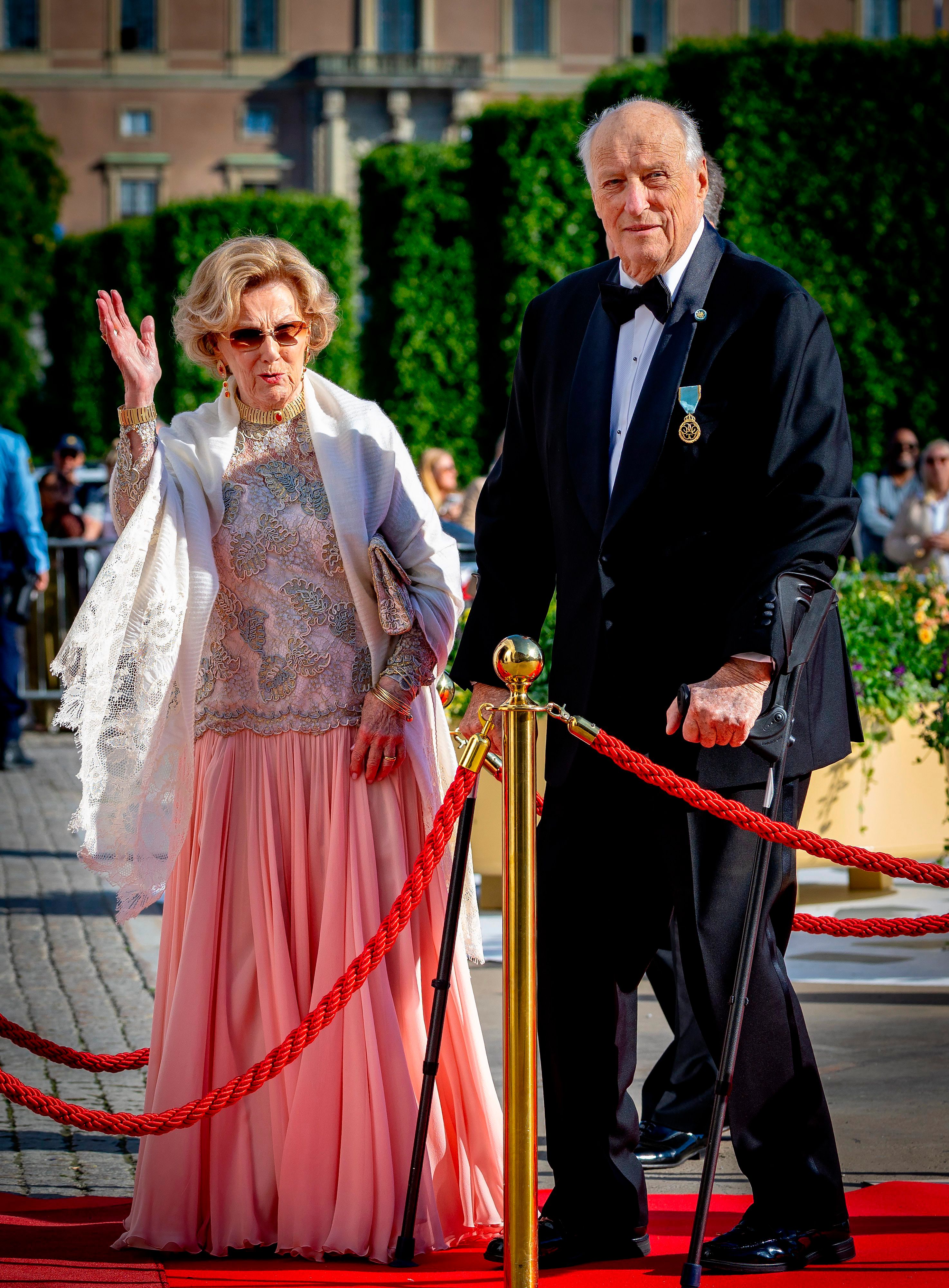 El Rey Harald y la reina Sonia en Oslo