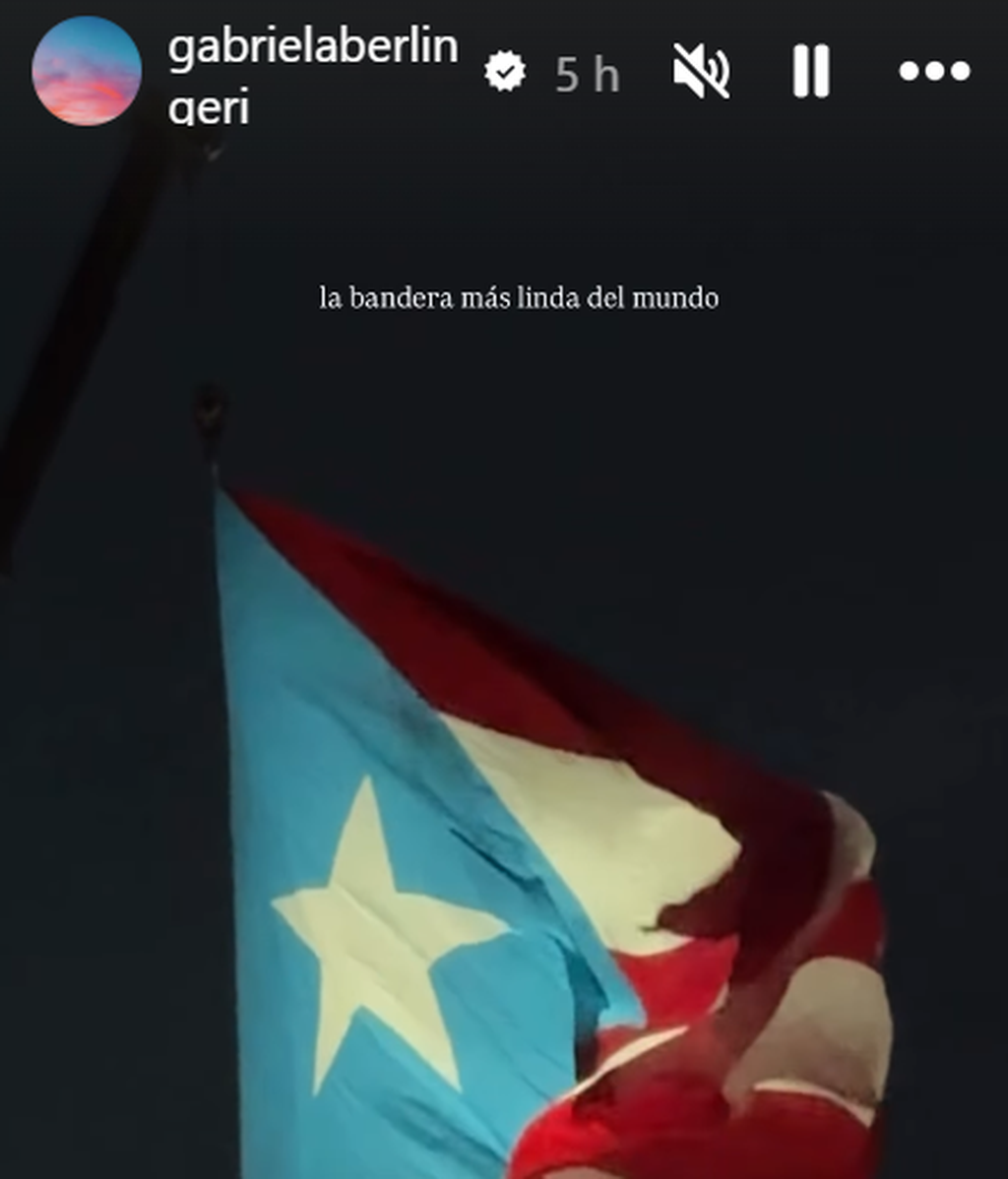 Gabriela Berlingeri en el concierto de Bad Bunny