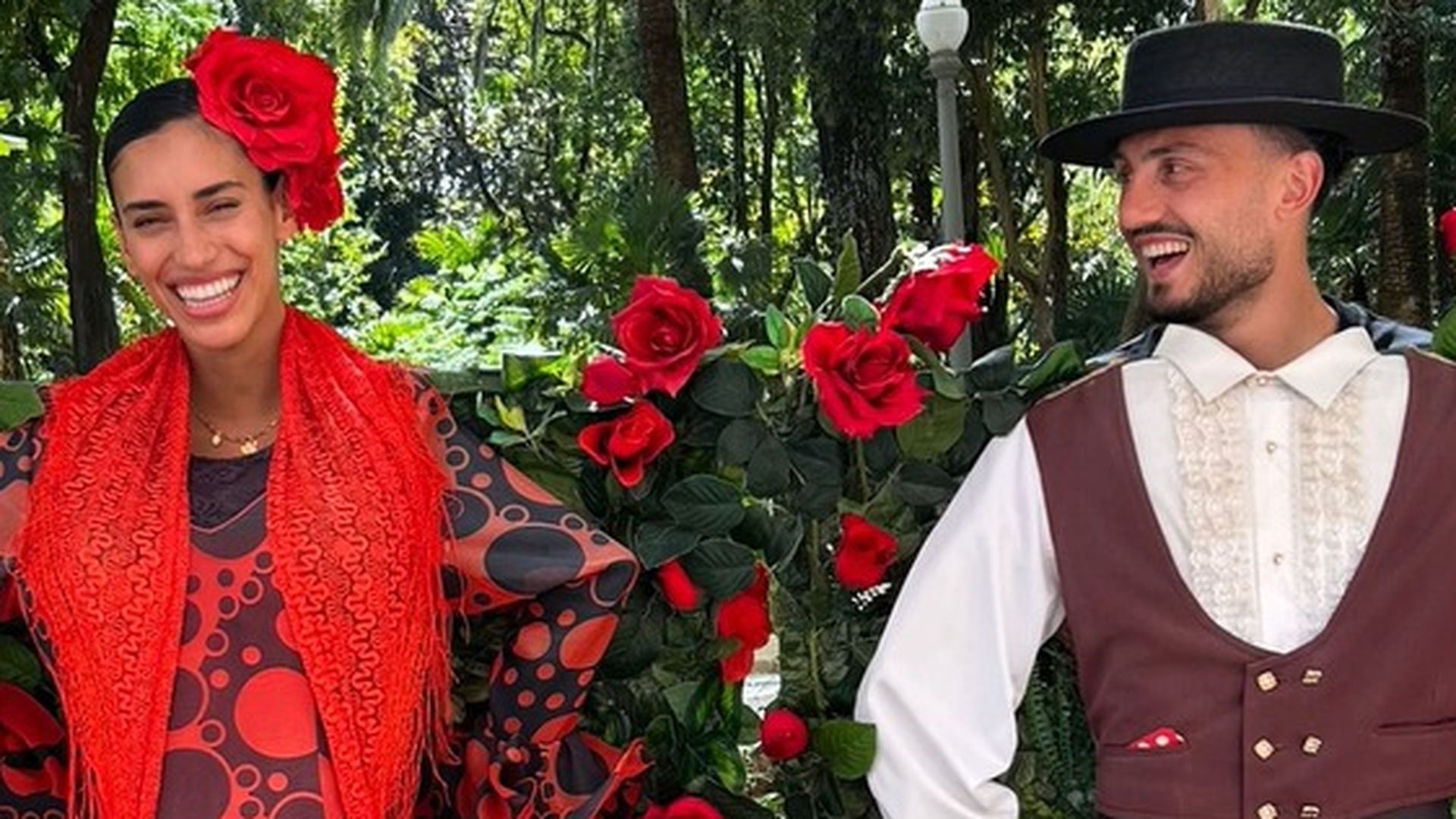Kochorashvili, junto a su pareja Kochorashvili, junto a su pareja