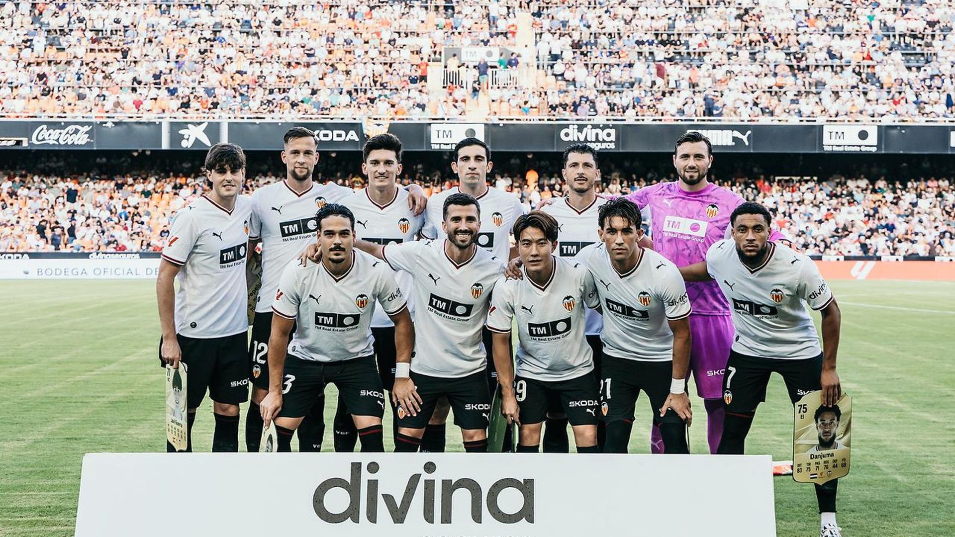 Once titular ante el Celta en Mestalla