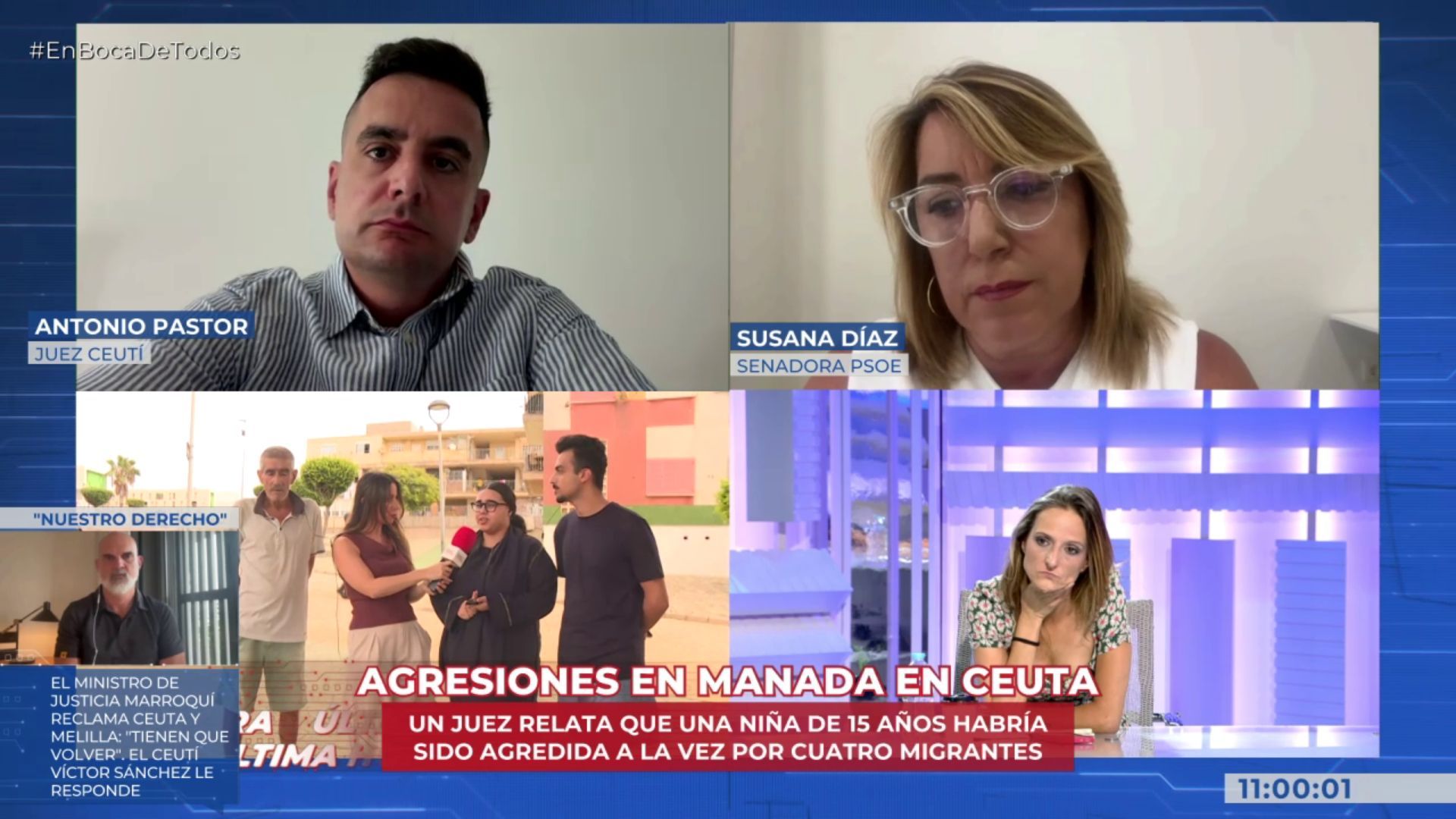 Salma, vecina de Ceuta, no sale de casa por miedo