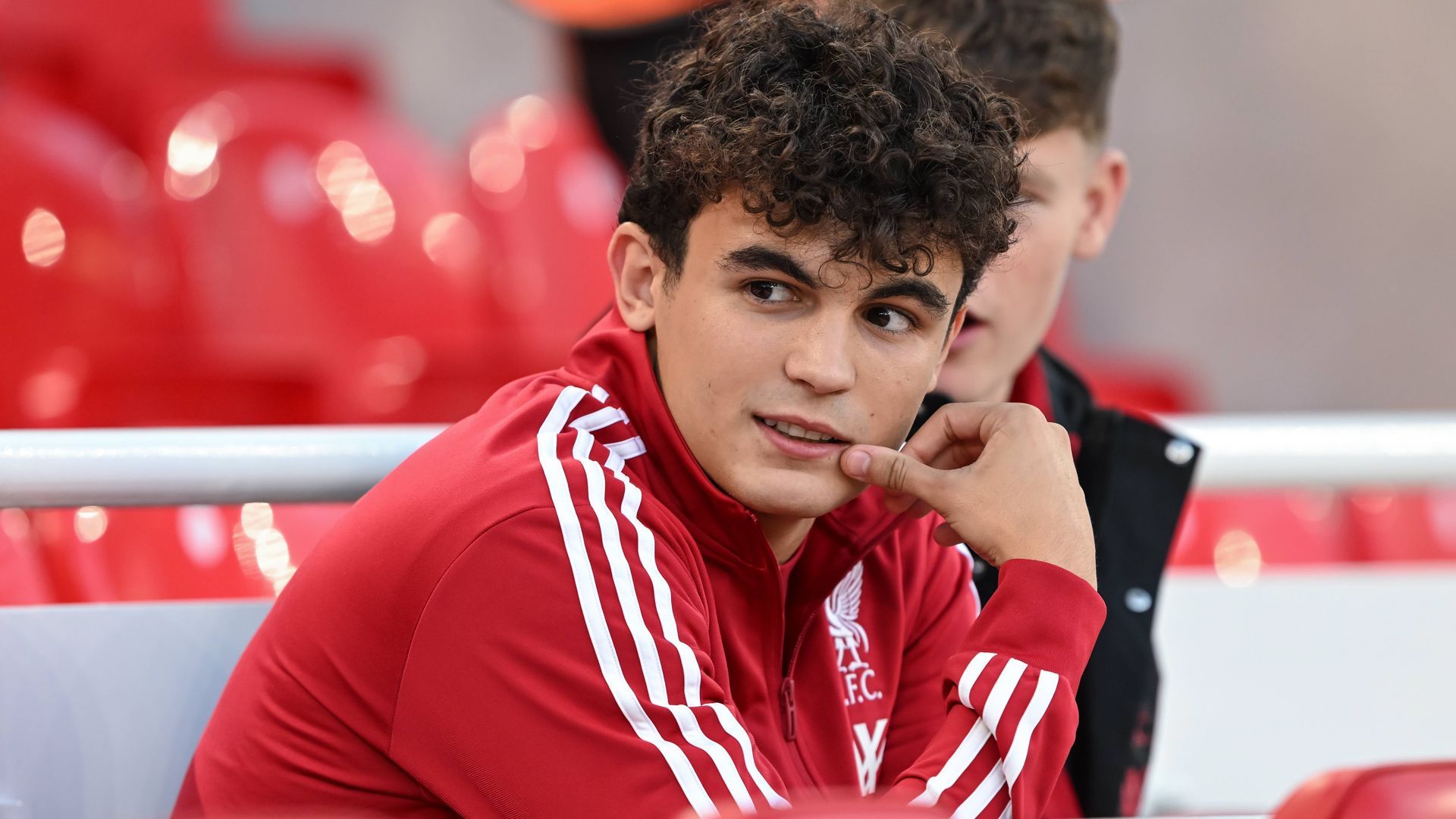 Stefan Bajcetic, con el Liverpool. Stefan Bajcetic, con el Liverpool.