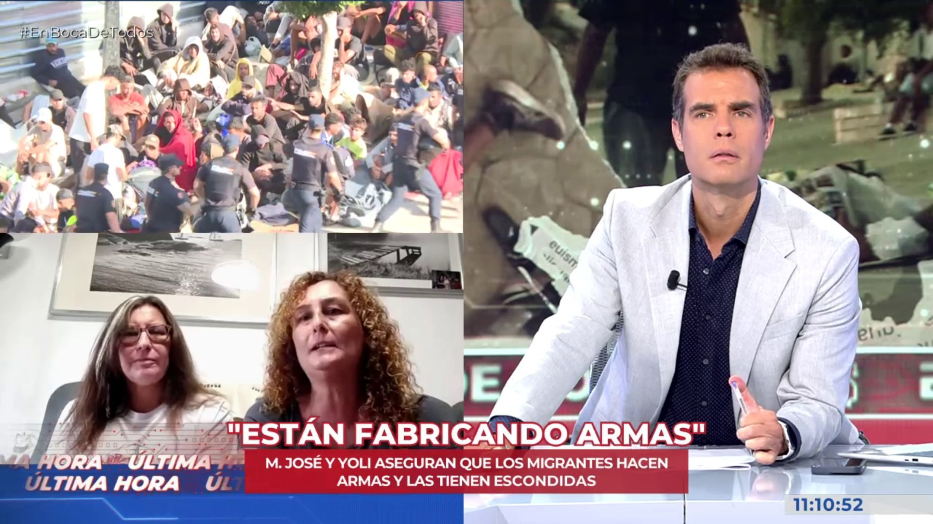 Dos vecinas ceutíes, con miedo, aseguran que los migrantes “se están armando”