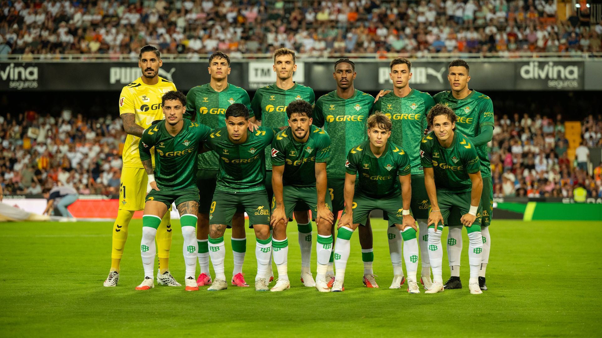 El once del Real Betis contra el Valencia El once del Real Betis contra el Valencia