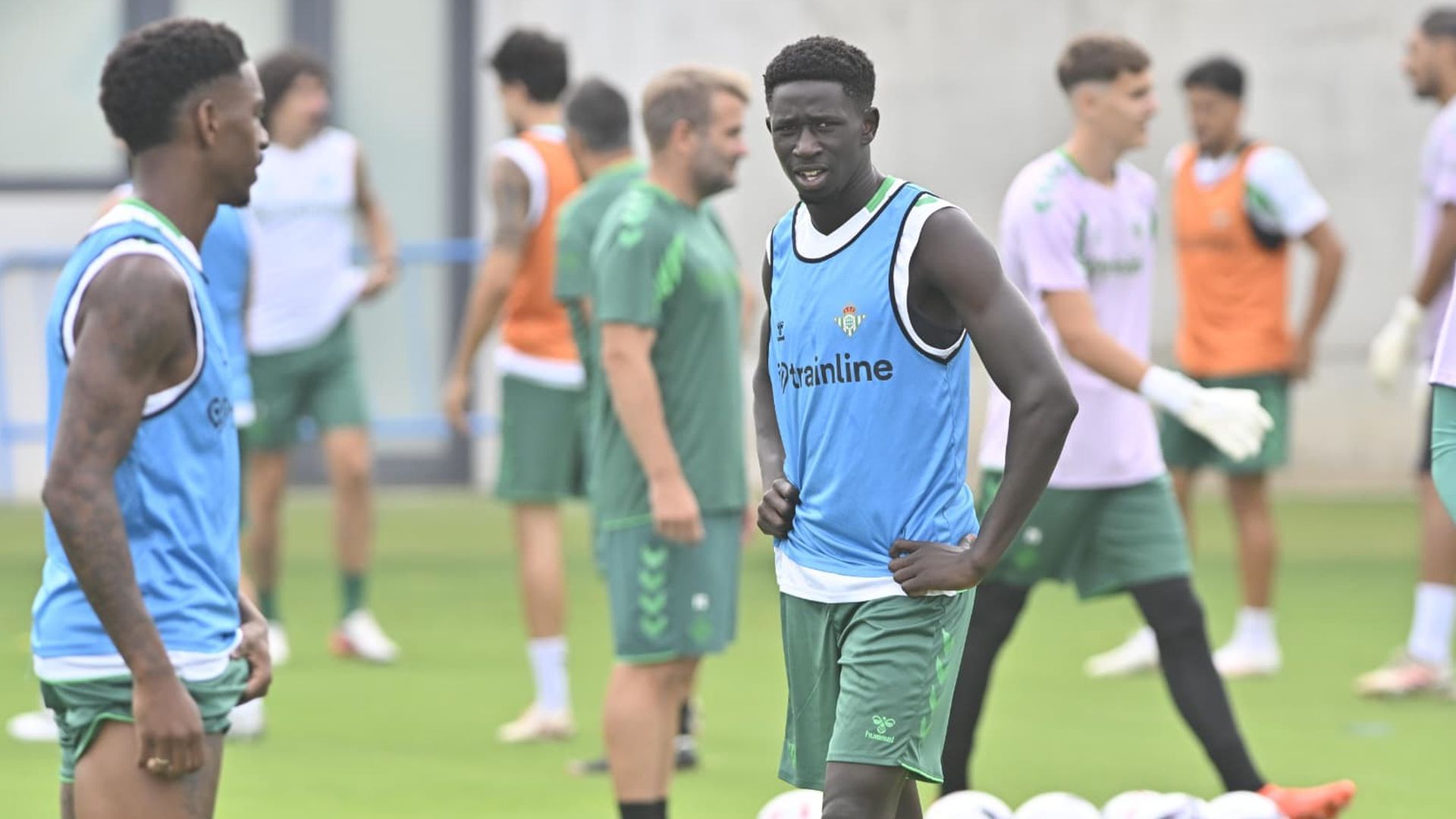 Gnangoro Bouaré, en el entrenamiento Gnangoro Bouaré, en el entrenamiento