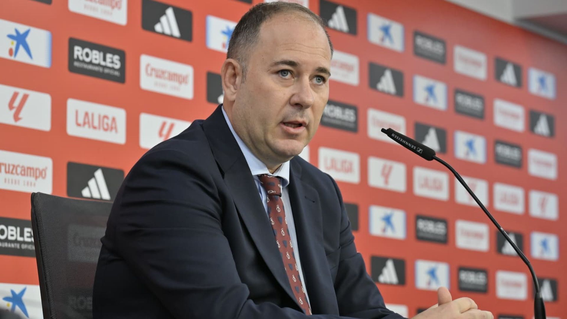 José Ignacio Navarro, en sala de prensa