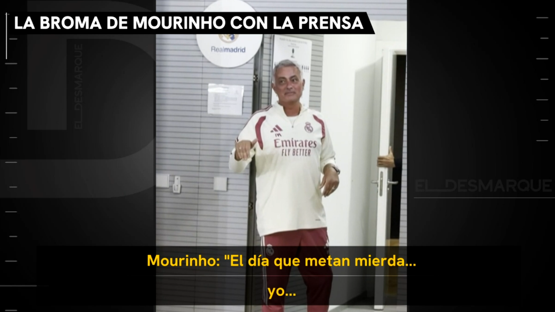 La broma de Mourinho a los periodistas: "El día que metan mierda, yo..."