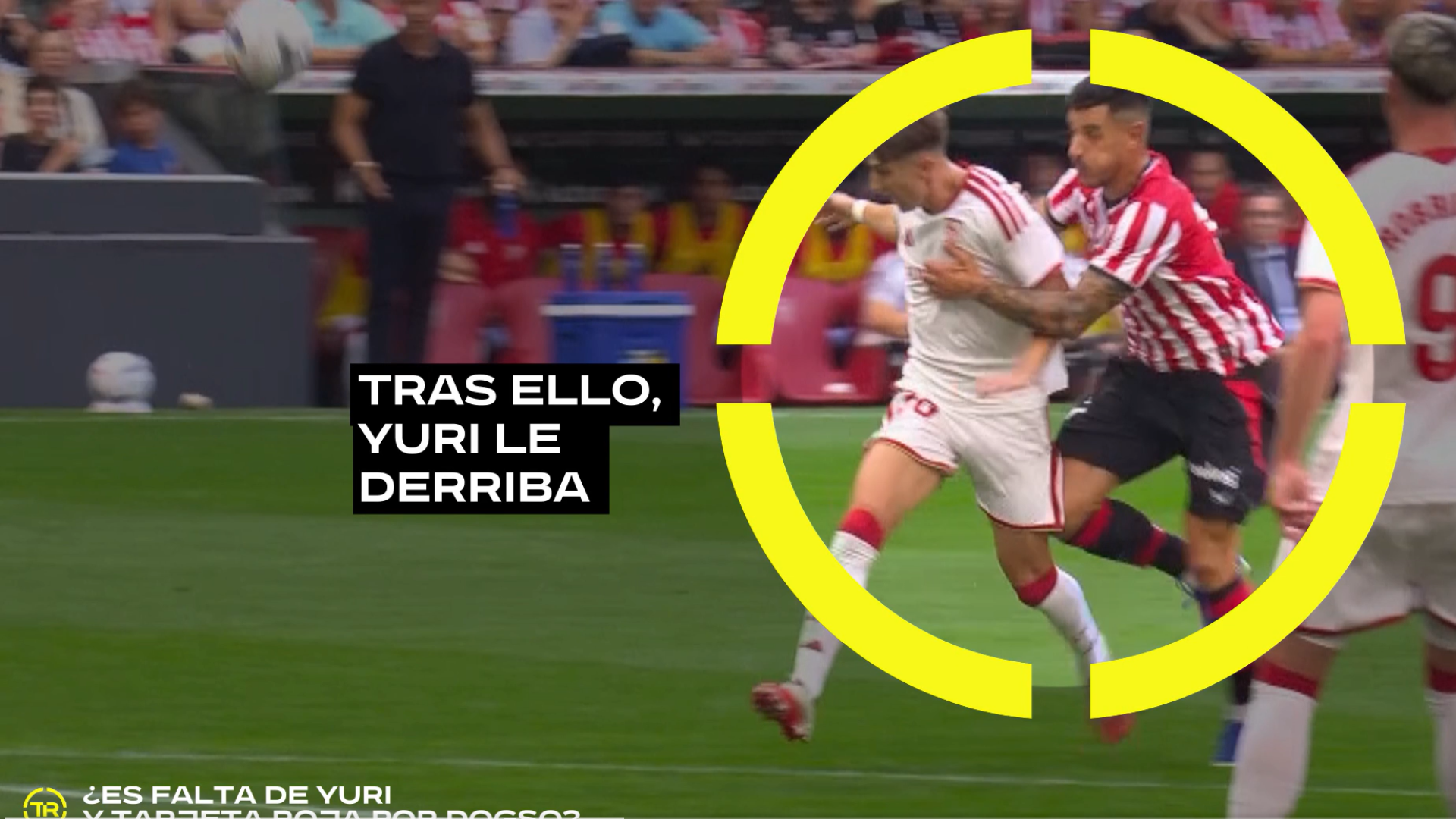 La polémica expulsión de Yuri en el Athletic-Sevilla La polémica expulsión de Yuri en el Athletic-Sevilla