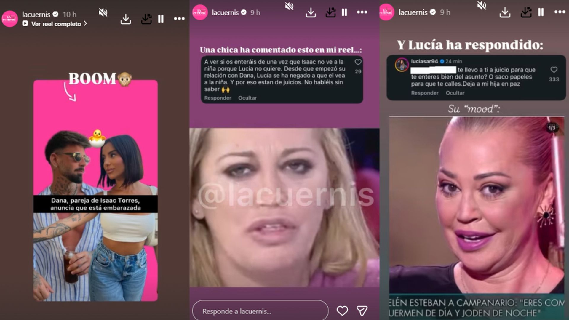 La reacción de Lucía