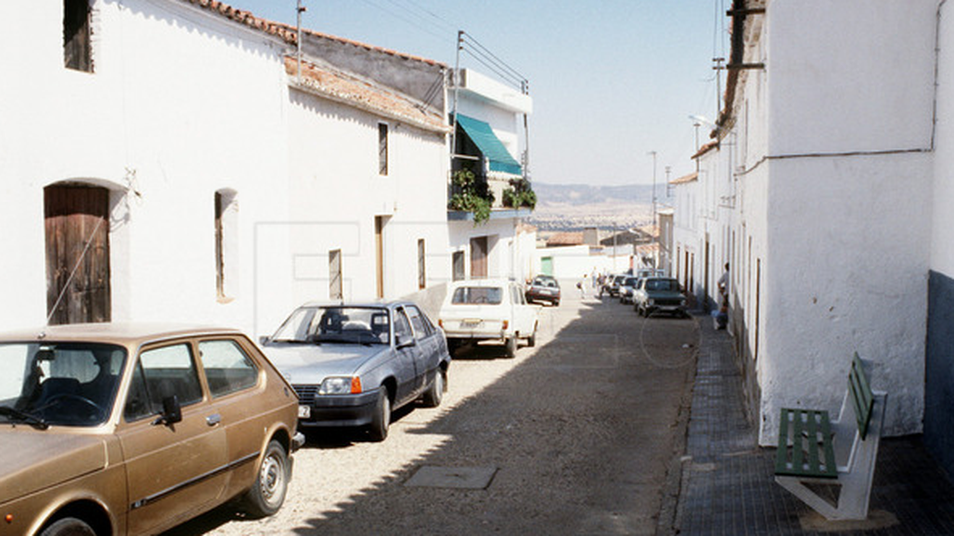 Calle de Puerto Hurraco donde se produjo la masacre cometida por los Izquierdo