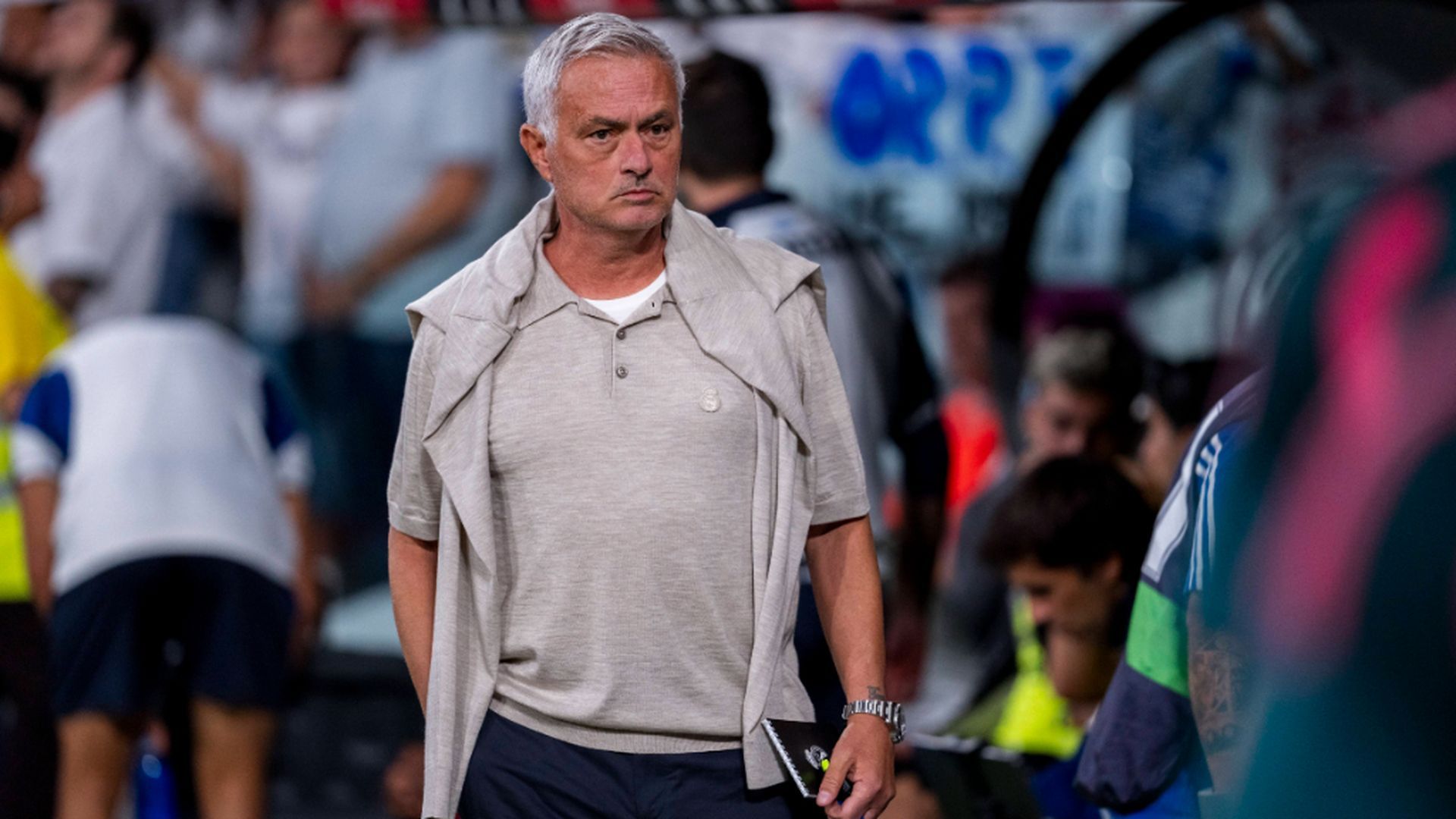 José Mourinho, en el Bernabéu