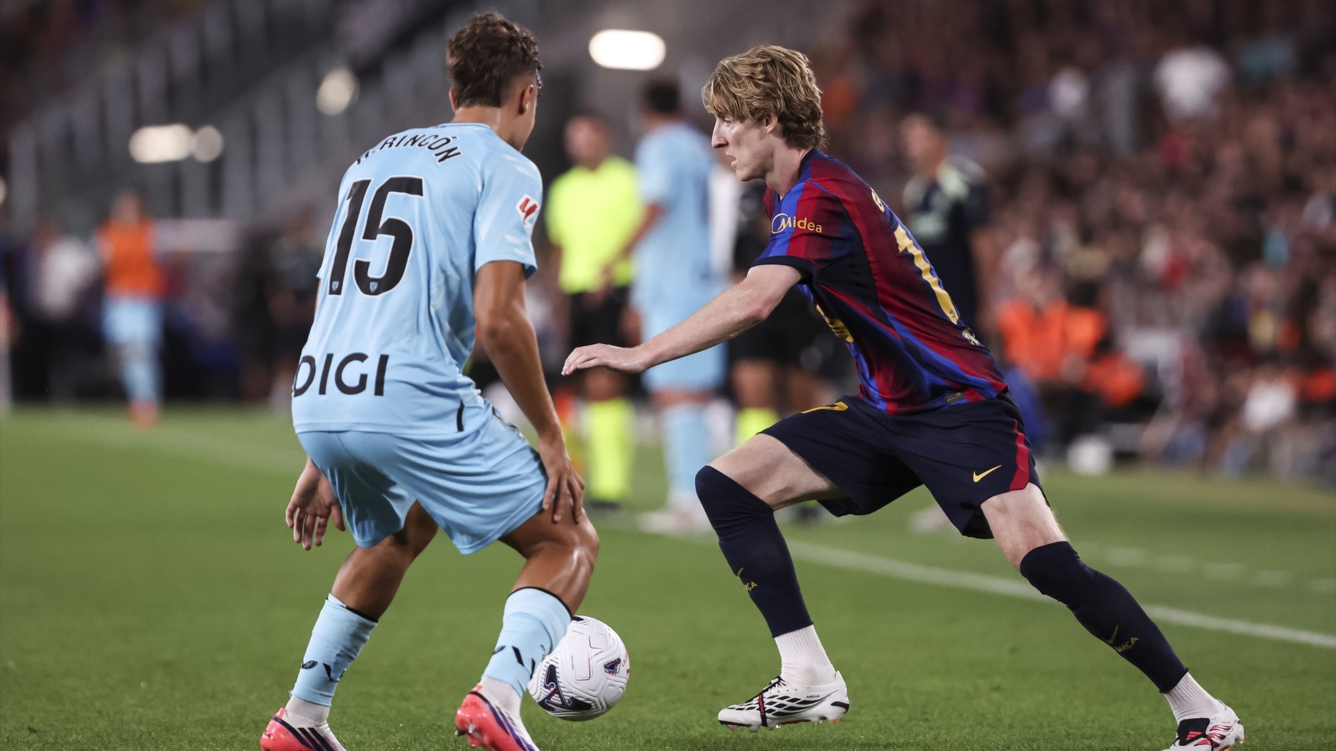 Anthony Gordon, en el Barcelona-Athletic