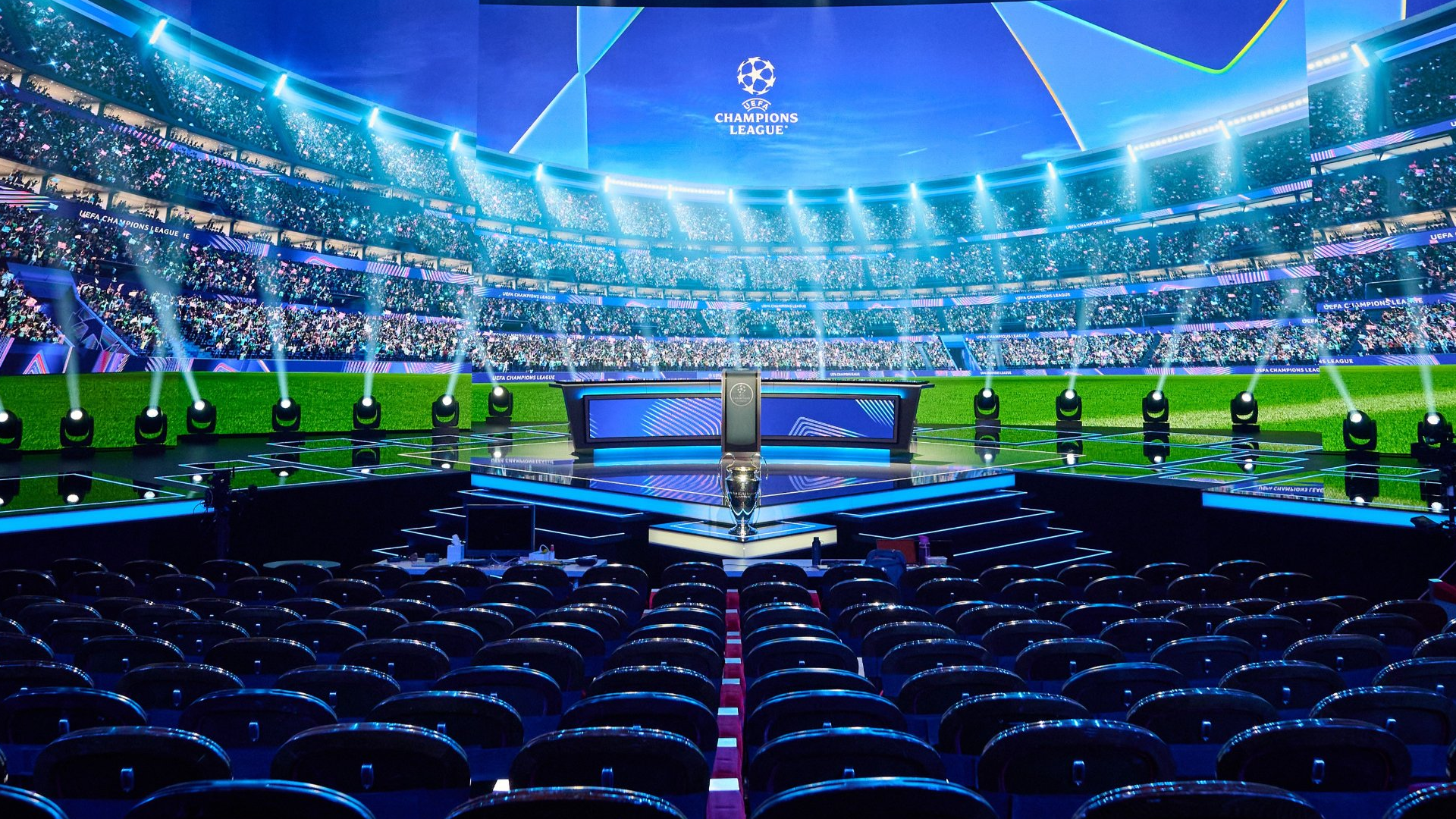 El Fórum Grimaldi de Mónaco, en el sorteo de la Champions League El Fórum Grimaldi de Mónaco, en el sorteo de la Champions League