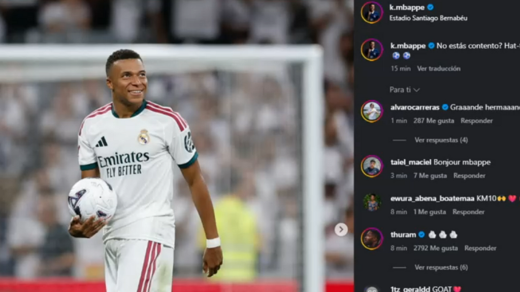 El curioso post de Mbappé tras meterle tres goles a la Real Sociedad: "¿No estás contento?"