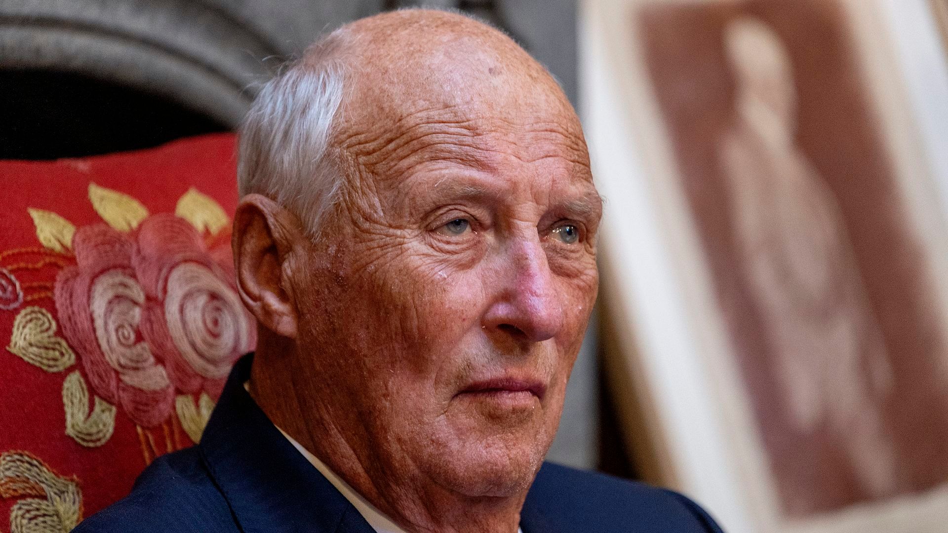 El rey Harald de Noruega