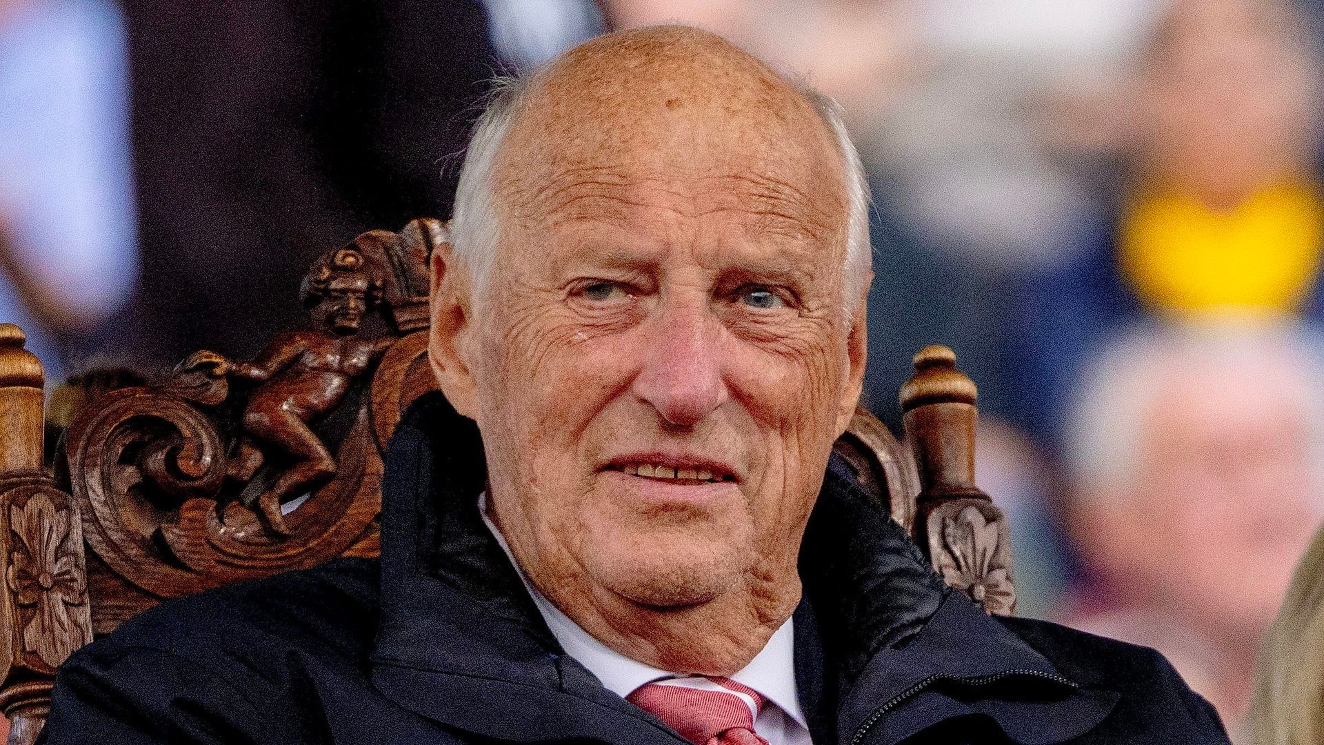 El rey Harald de Noruega