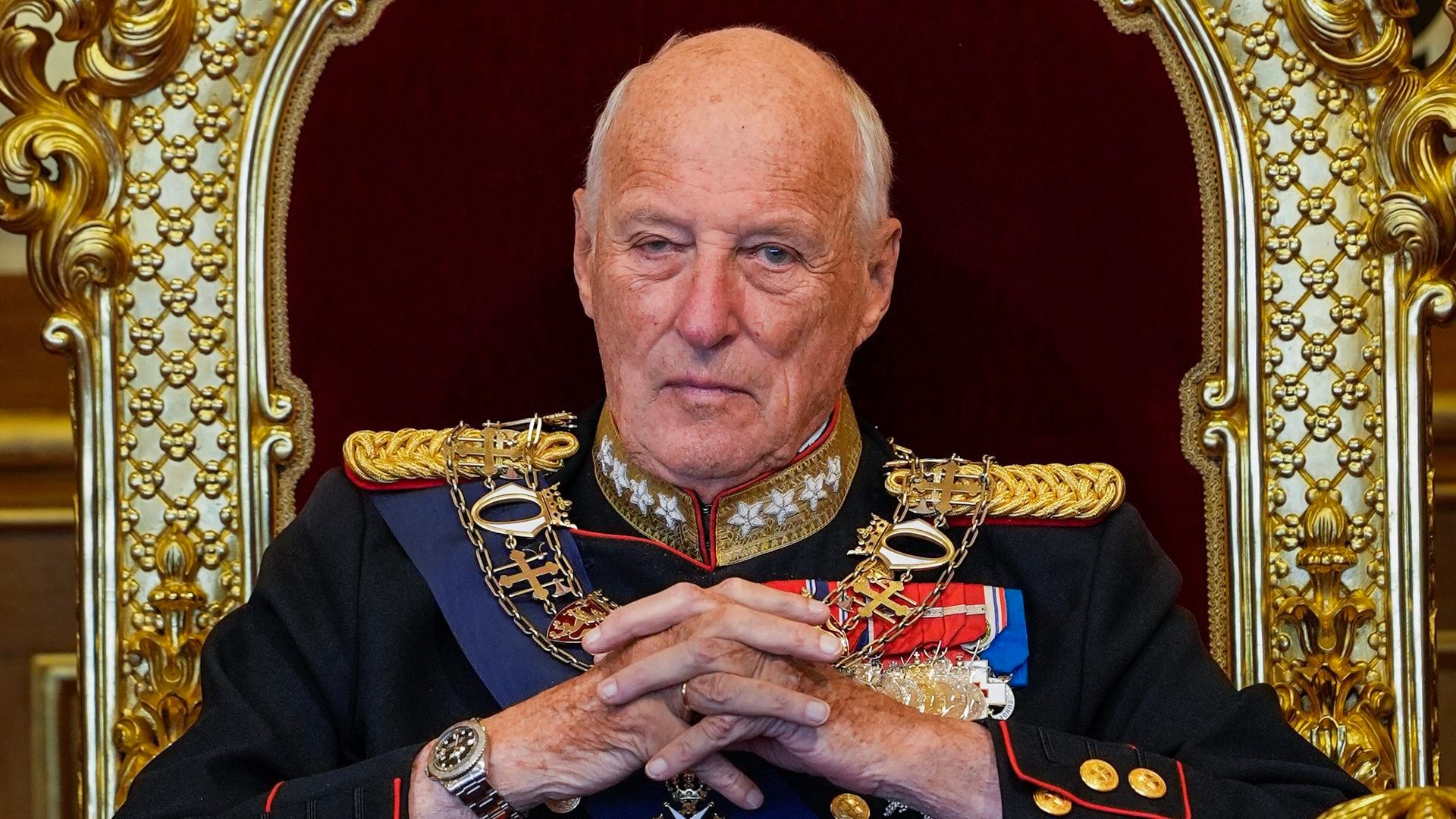 El rey Harald V de Noruega El rey Harald V de Noruega