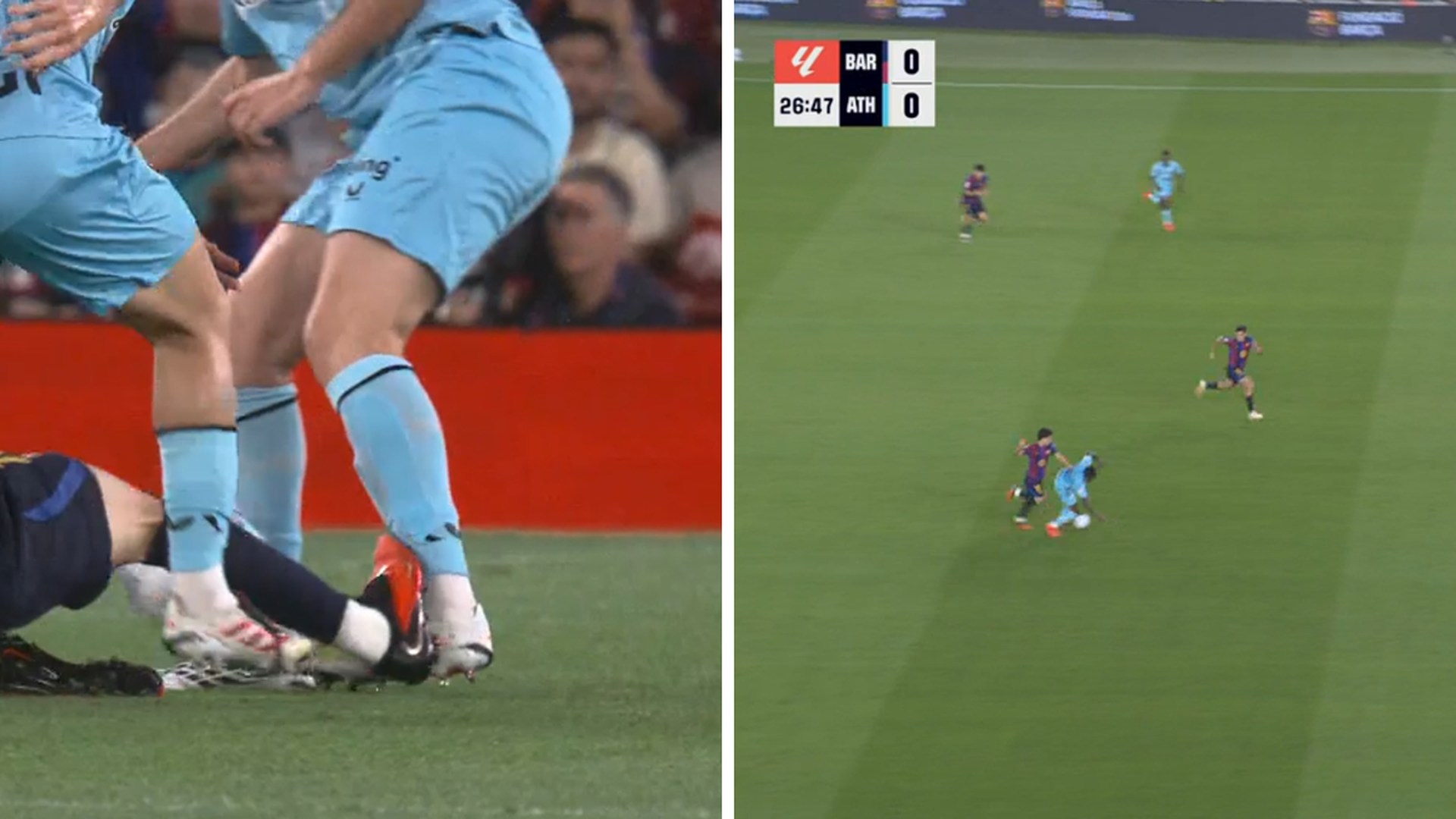 Las dos acciones de Xavi Espart en el Barcelona-Athletic Las dos acciones de Xavi Espart en el Barcelona-Athletic