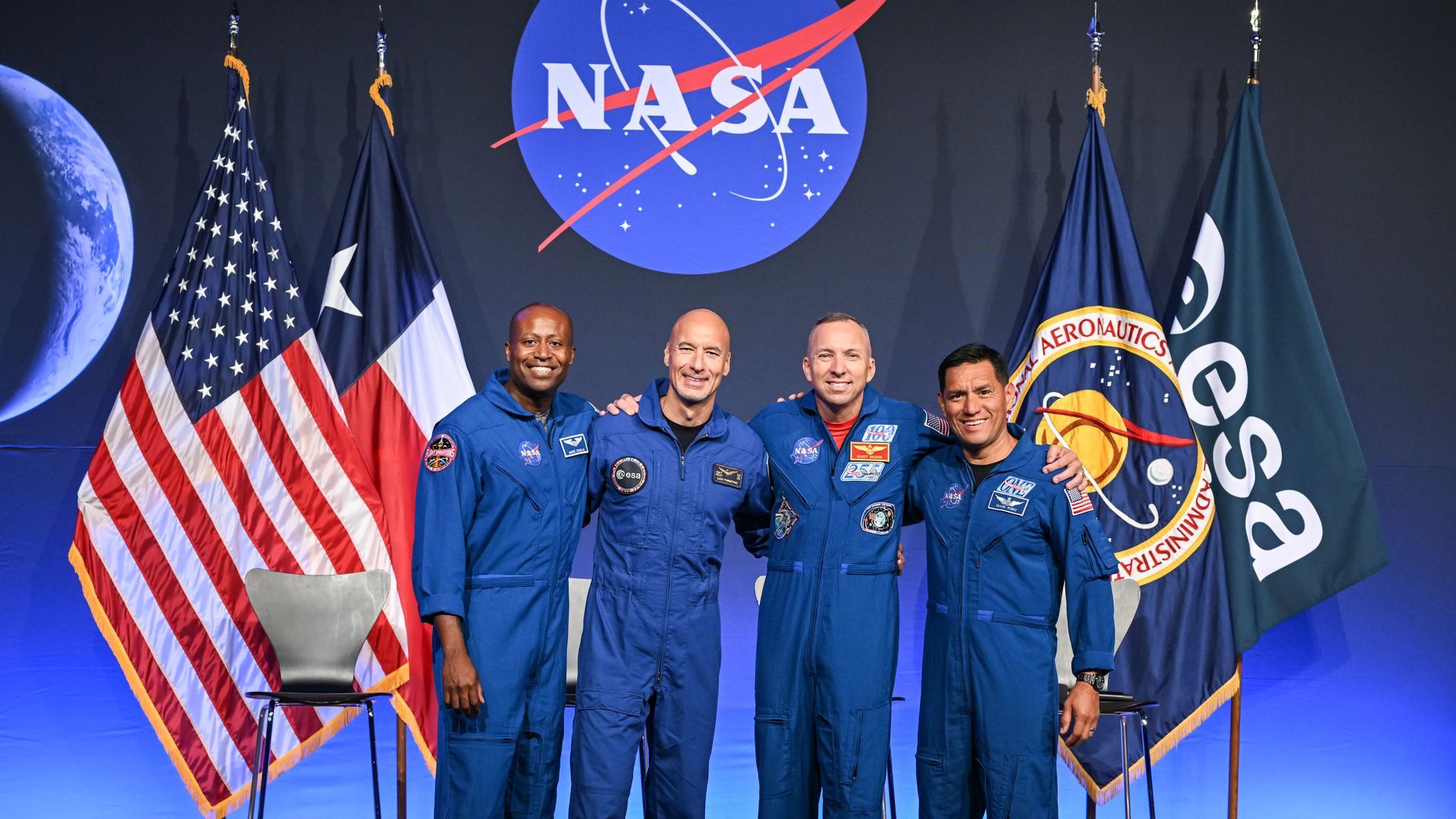 Los cuatro astronautas de la misión Artemis III