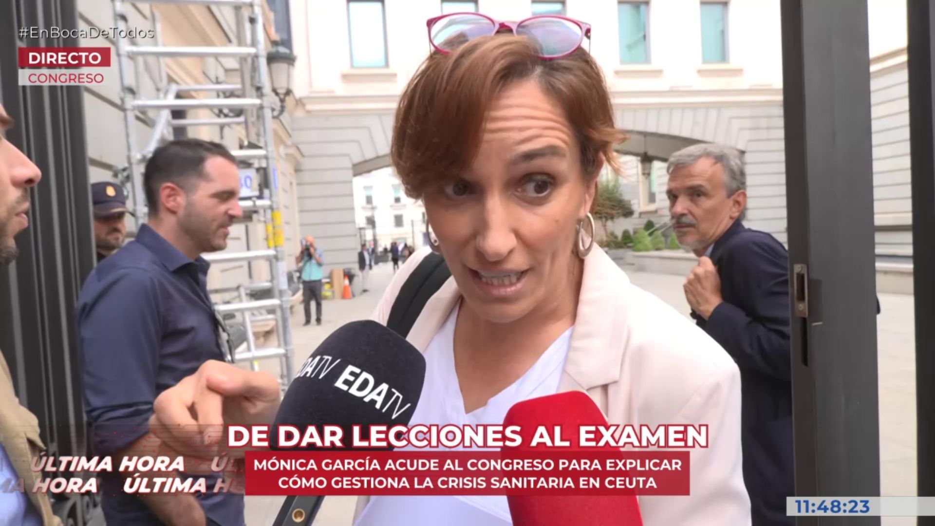 Mónica García, ministra de Sanidad, insiste en que los médicos ceutíes le negaron el colapso sanitario Mónica García, ministra de Sanidad, insiste en que los médicos ceutíes le negaron el colapso sanitario