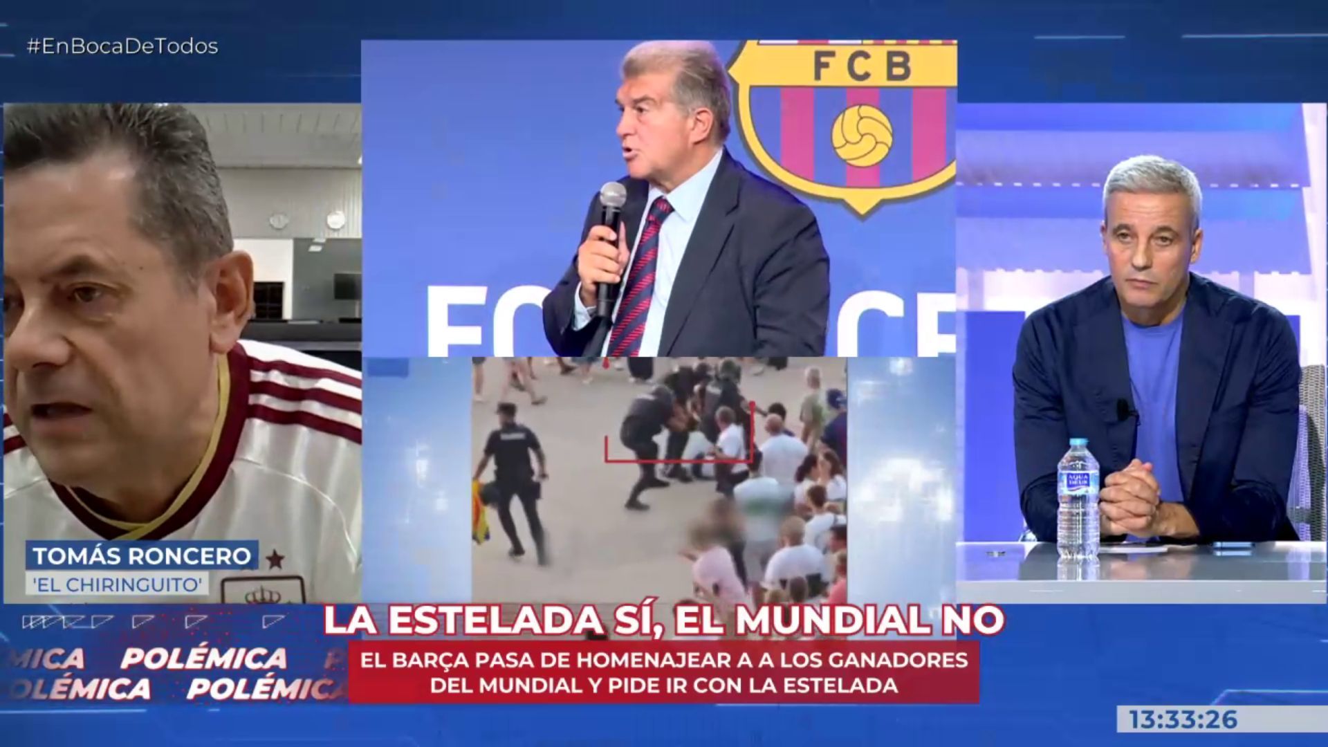 Tomás Roncero, contra Laporta por cancelar el homenaje a los ocho campeones del mundo del Barça