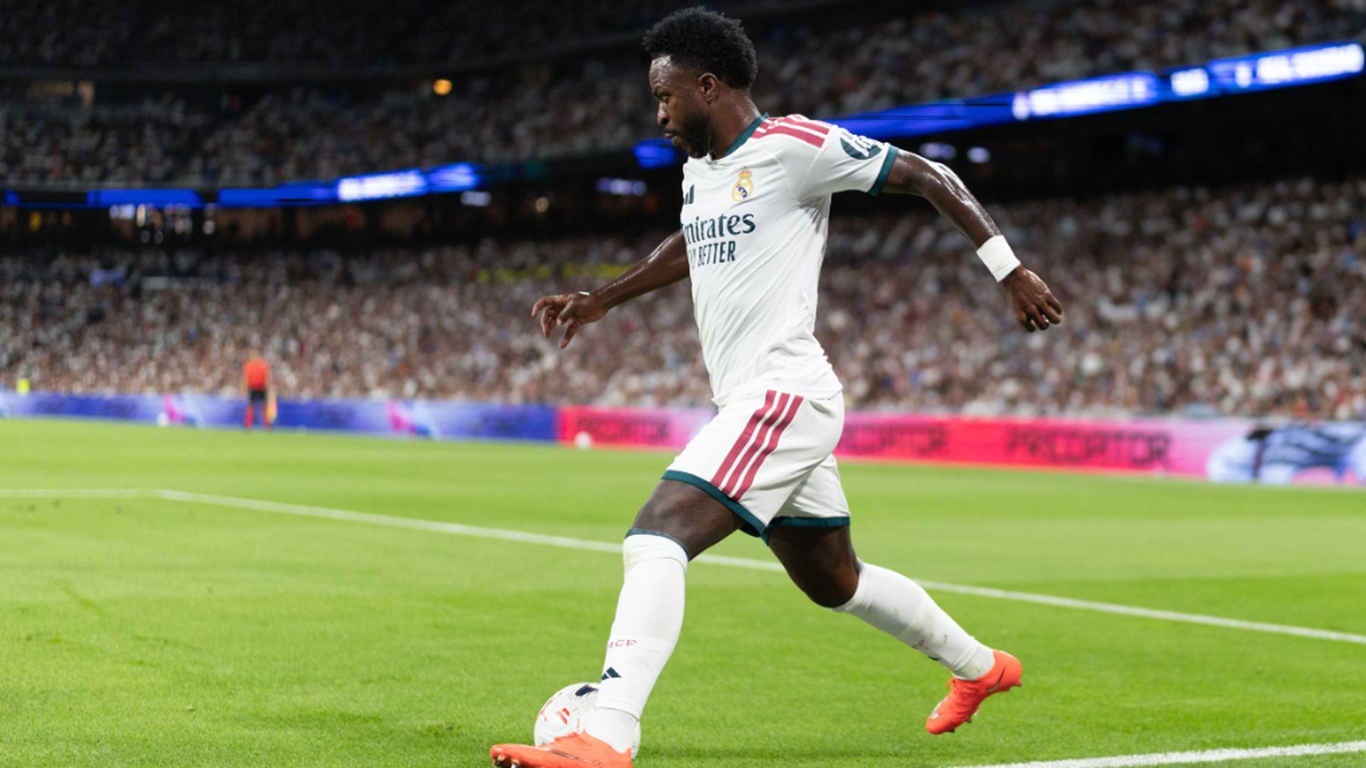 Vinicius, en el Bernabéu