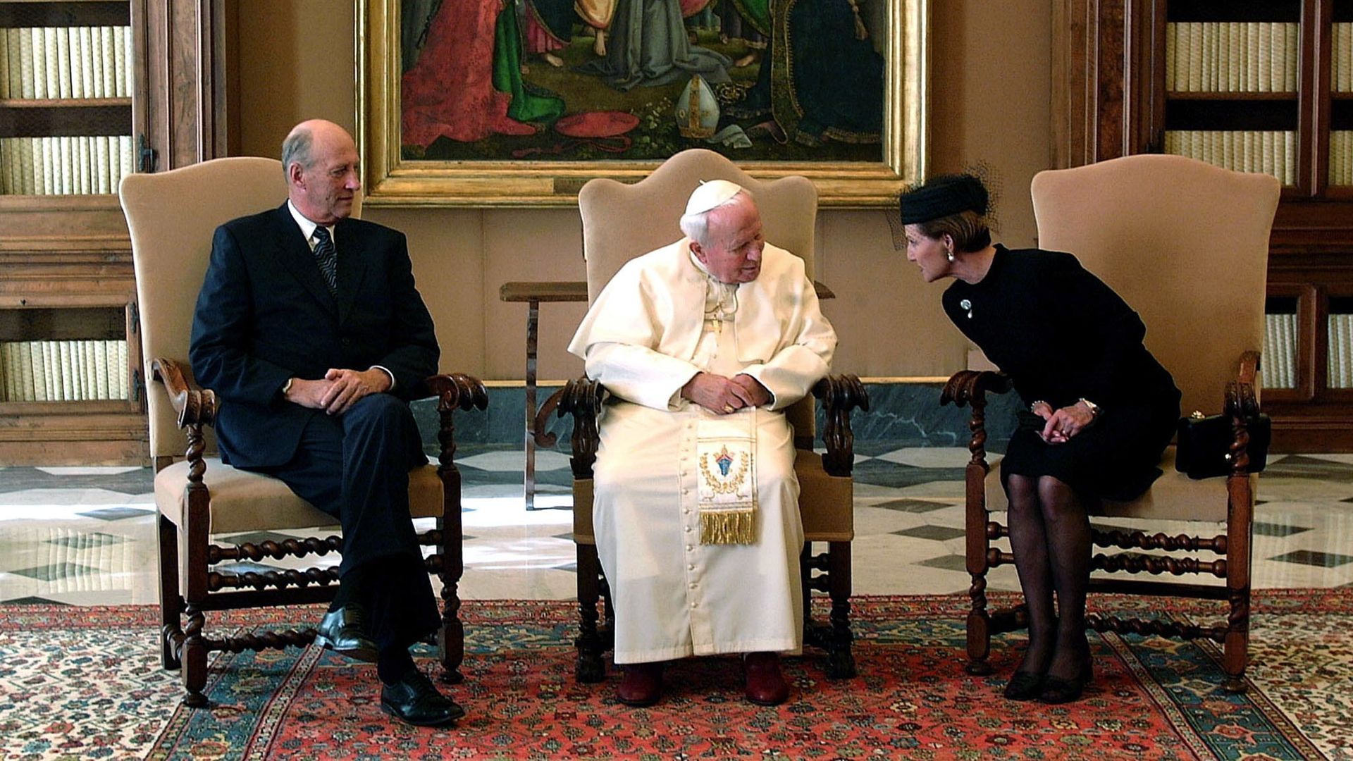 Con Juan Pablo II