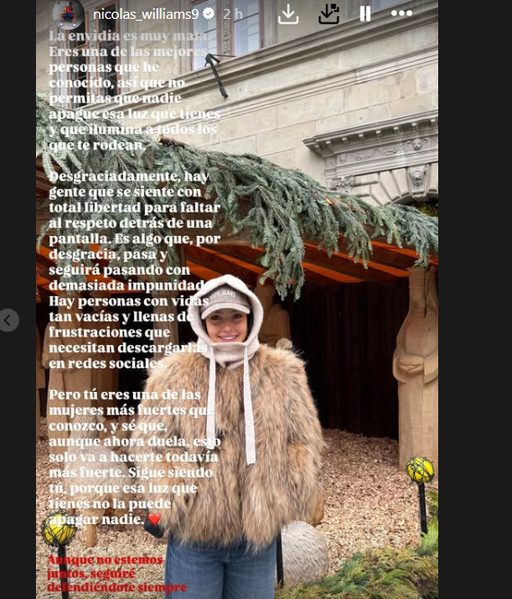 El comunicado de Nico Williams en defensa de su ex