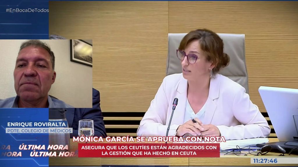 El presidente del Colegio de Médicos de Ceuta contradice a Mónica García: “No estamos orgullosos de la gestión de esta crisis”