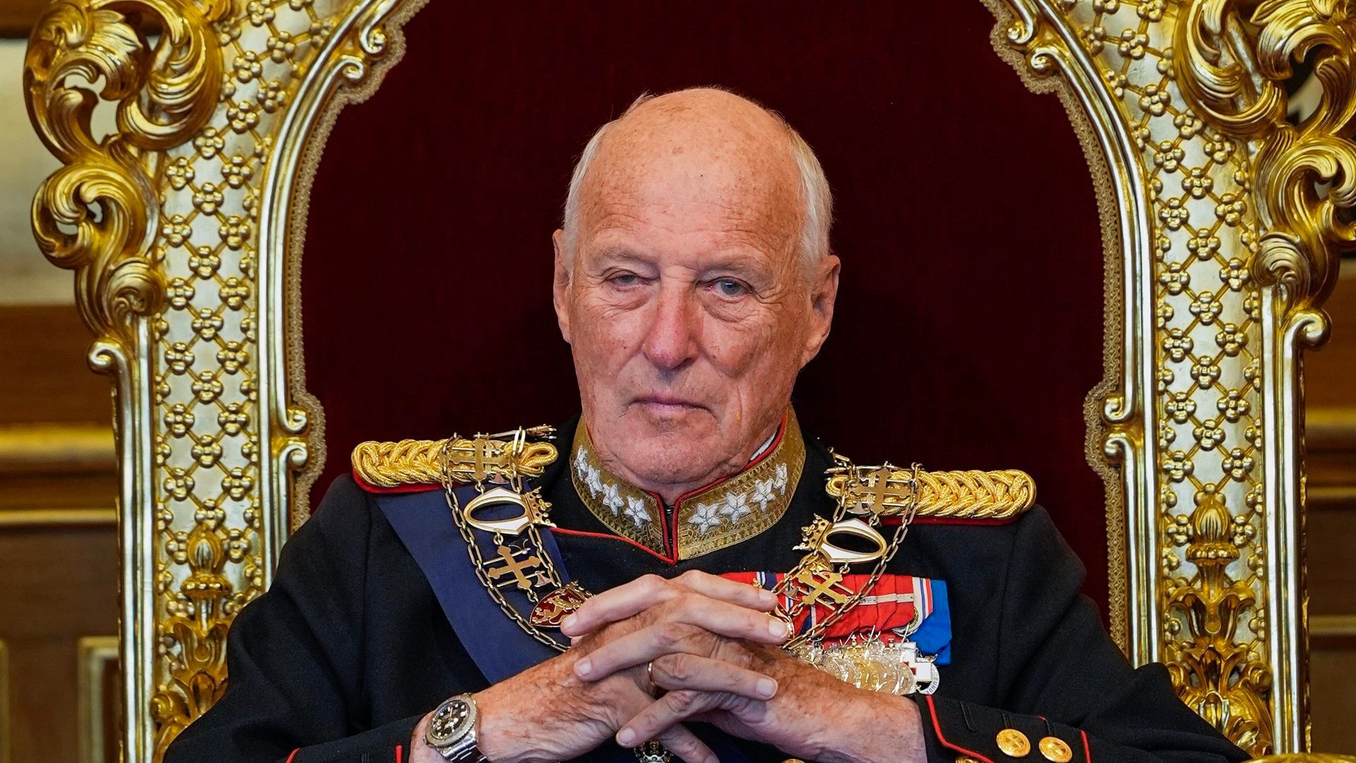 El rey Harald V de Noruega El rey Harald V de Noruega