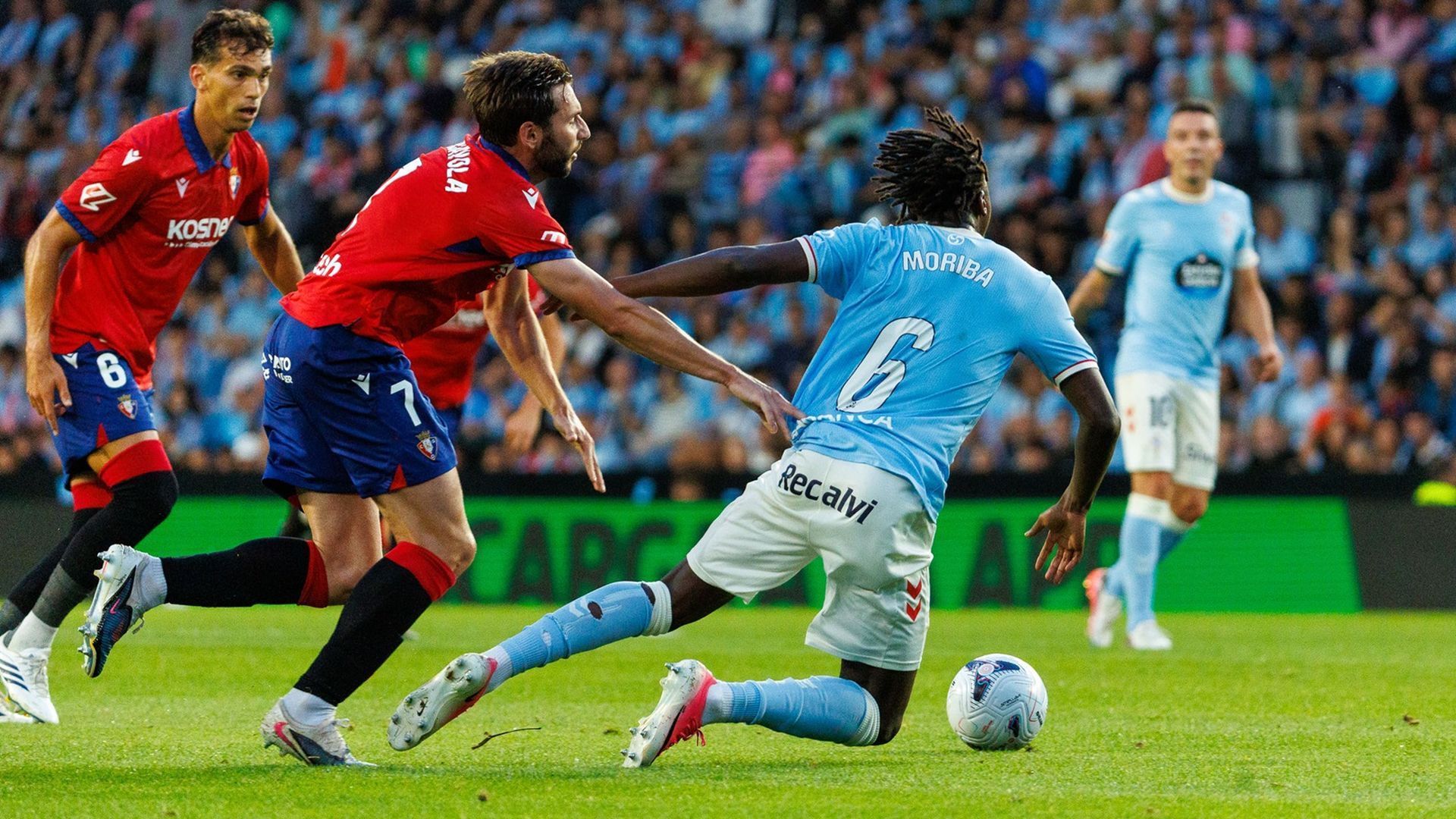 Ilaix Moriba durante el último encuentro del RC Celta ante Osasuna Ilaix Moriba durante el último encuentro del RC Celta ante Osasuna