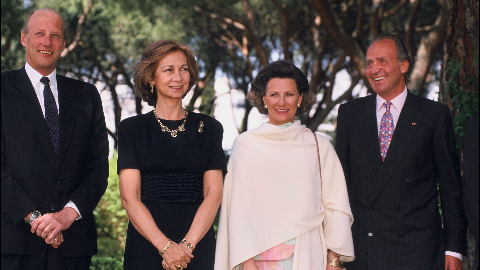 La buena sintonía entre ambas parejas reales era palpable
