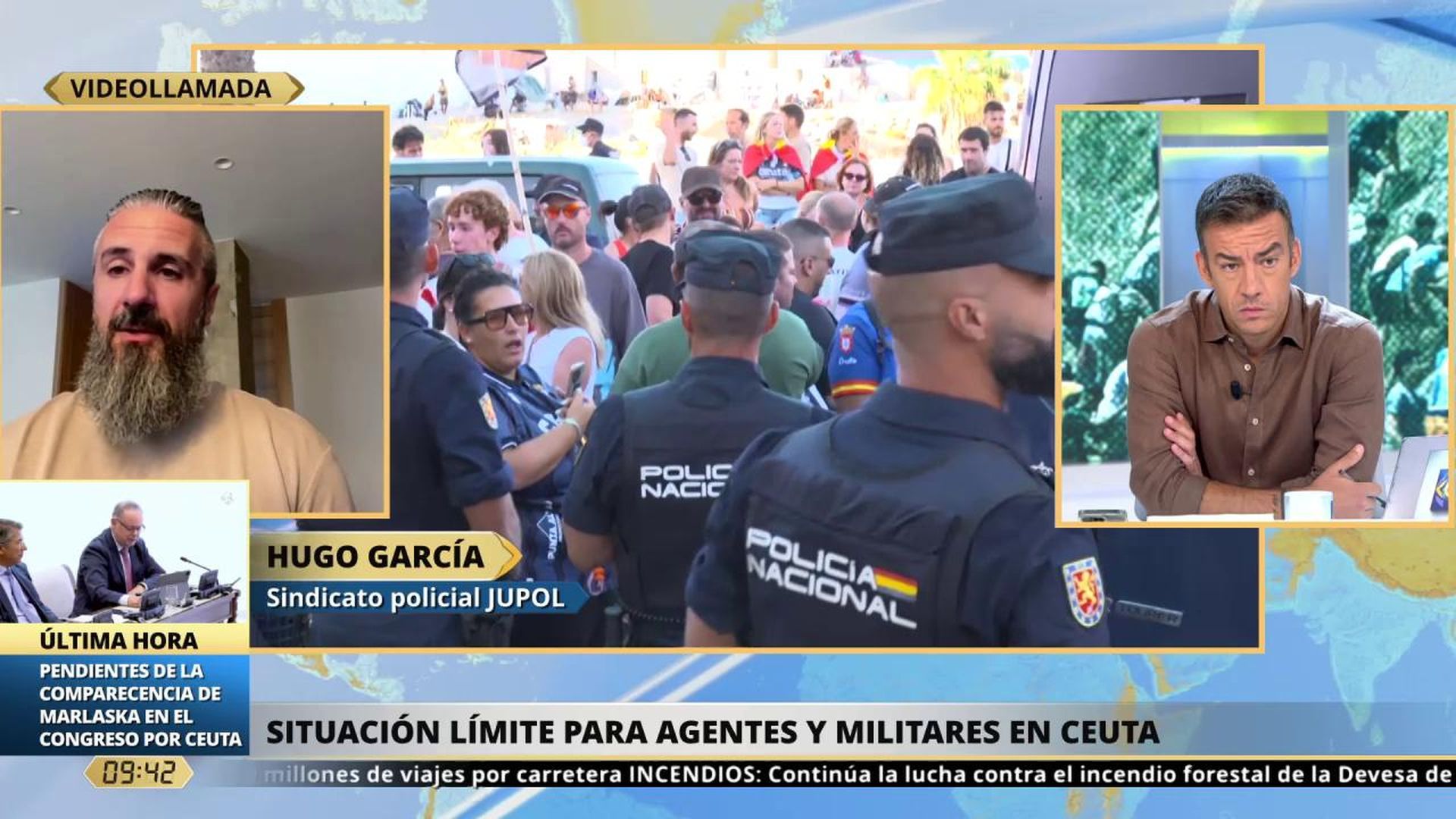 Las Fuerzas de Seguridad, desbordadas con la situación de Ceuta: "No hay medios. Es imposible controlar la crispación"