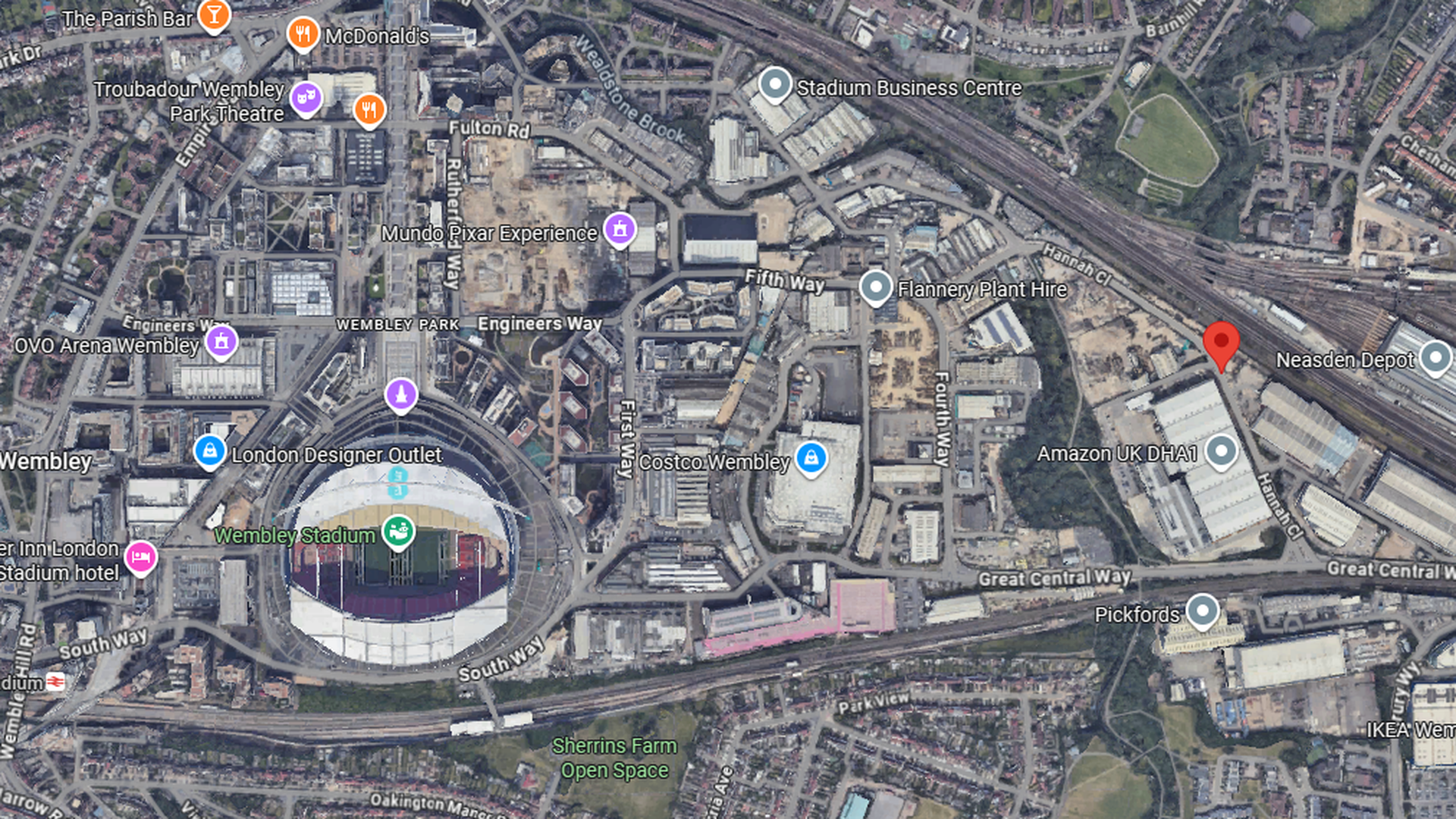 Mapa del incendio en Londres este 28 de agosto