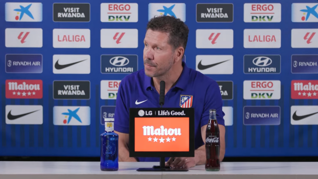 Simeone confirma la baja de Julián Álvarez para el Sevilla - Atlético de Madrid