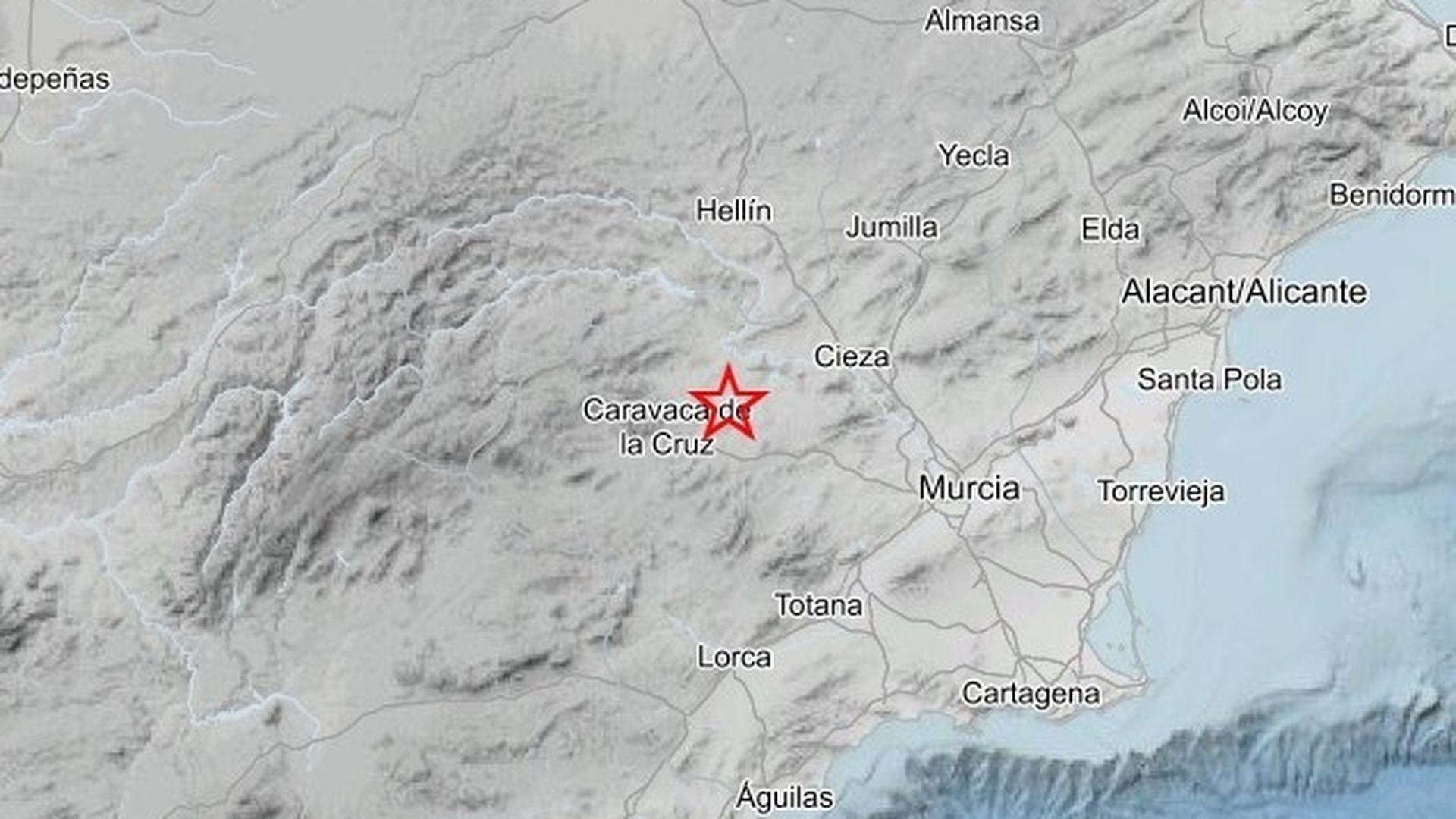 Terremoto de magnitud 3,1 en Murcia, con epicentro en el municipio de Cehegín Terremoto de magnitud 3,1 en Murcia, con epicentro en el municipio de Cehegín