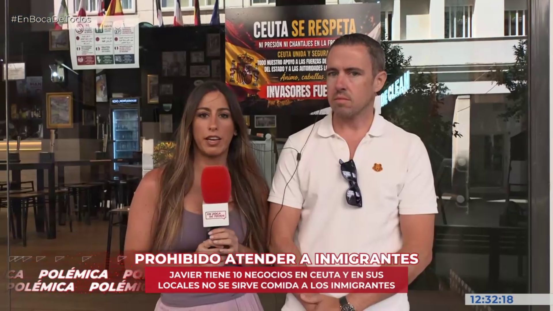 Un empresario ceutí prohíbe a sus trabajadores atender a los migrantes