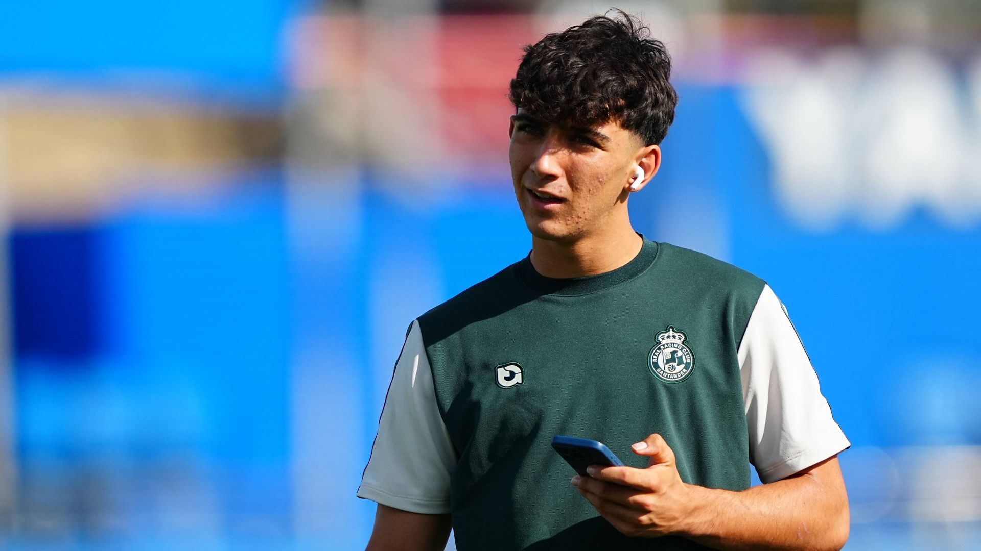 Sergio Martínez con el Racing de Santander Sergio Martínez con el Racing de Santander