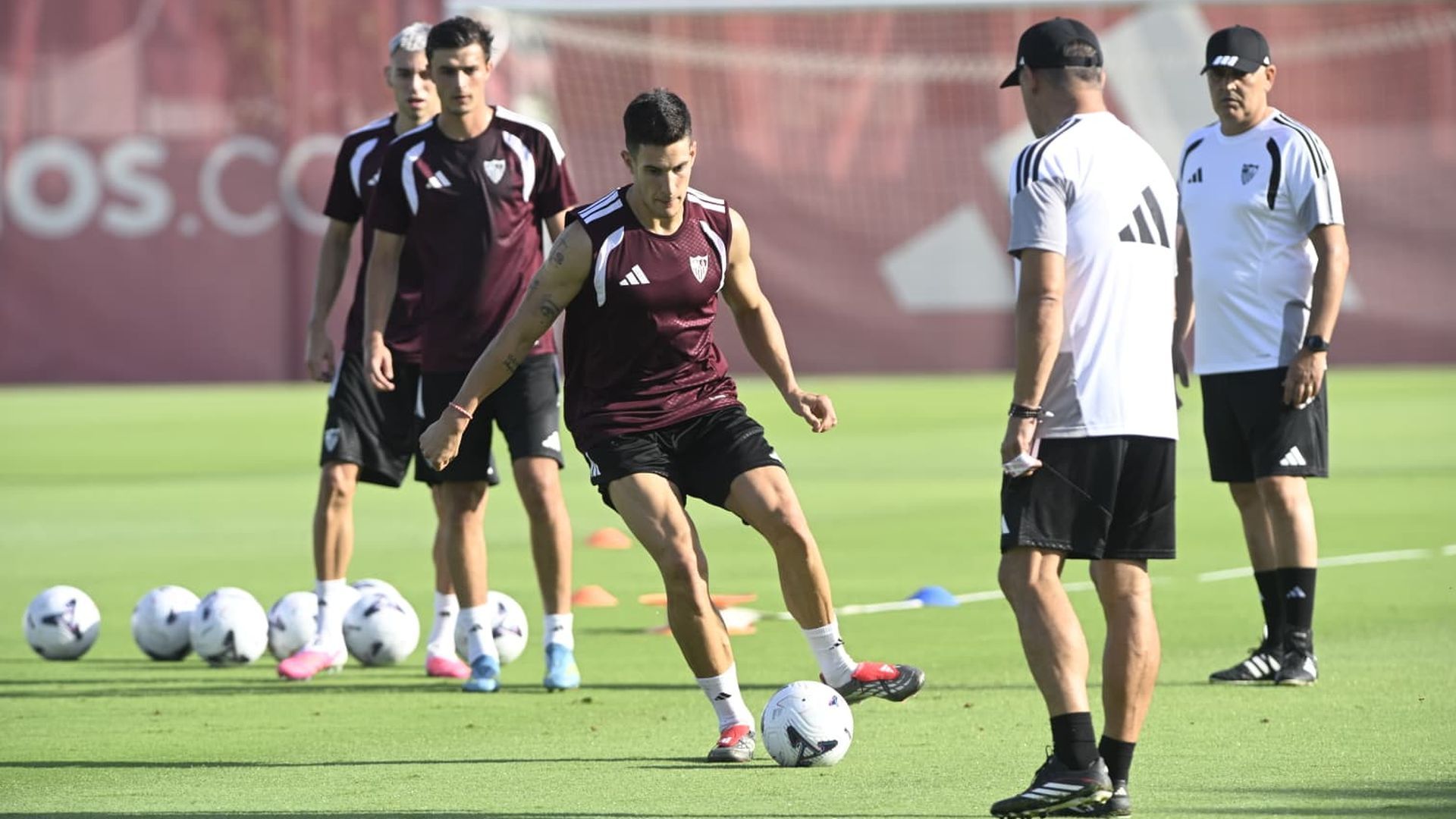 Andrés Castrín, en un entrenamiento