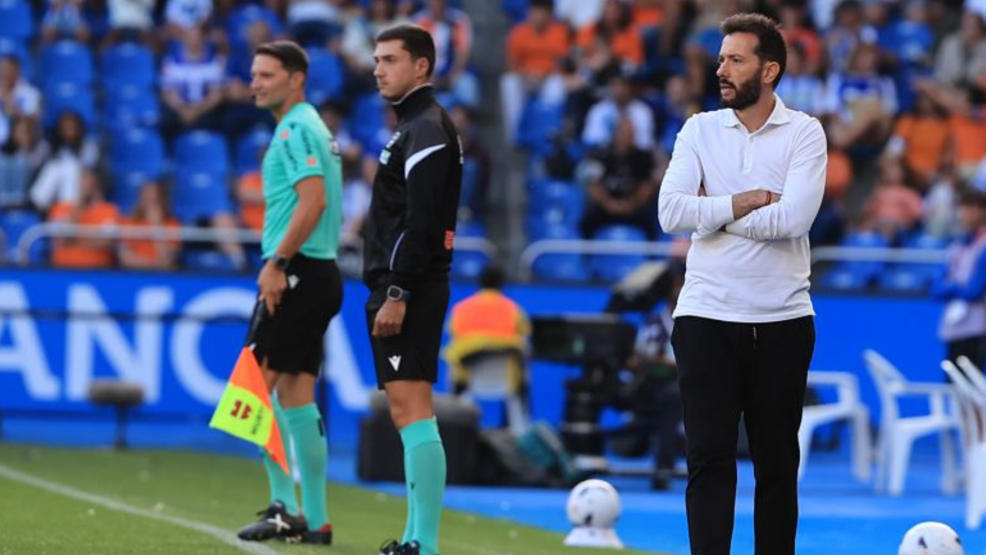 Carlos Corberán en Riazor