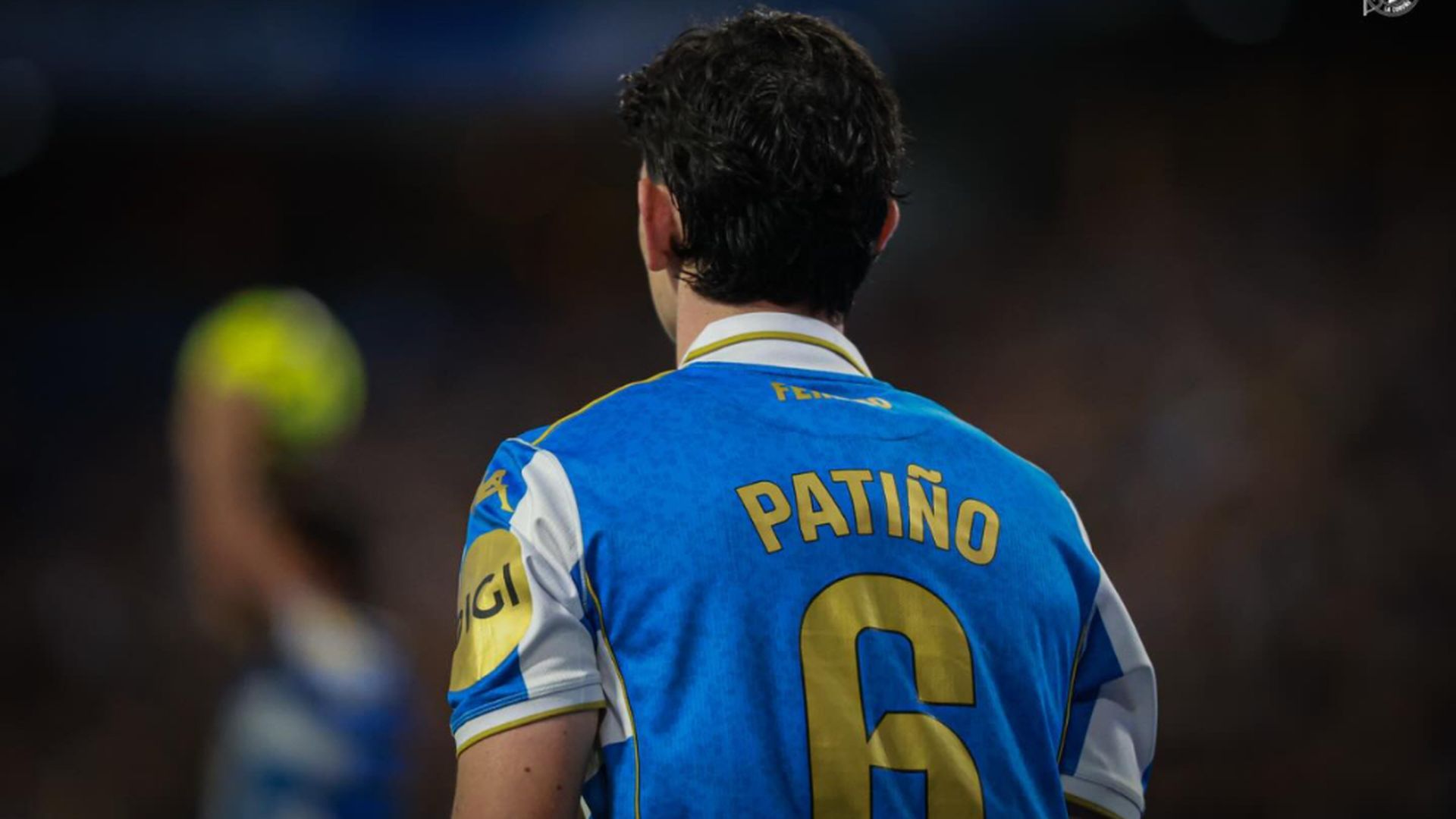 Charlie Patiño, en Riazor