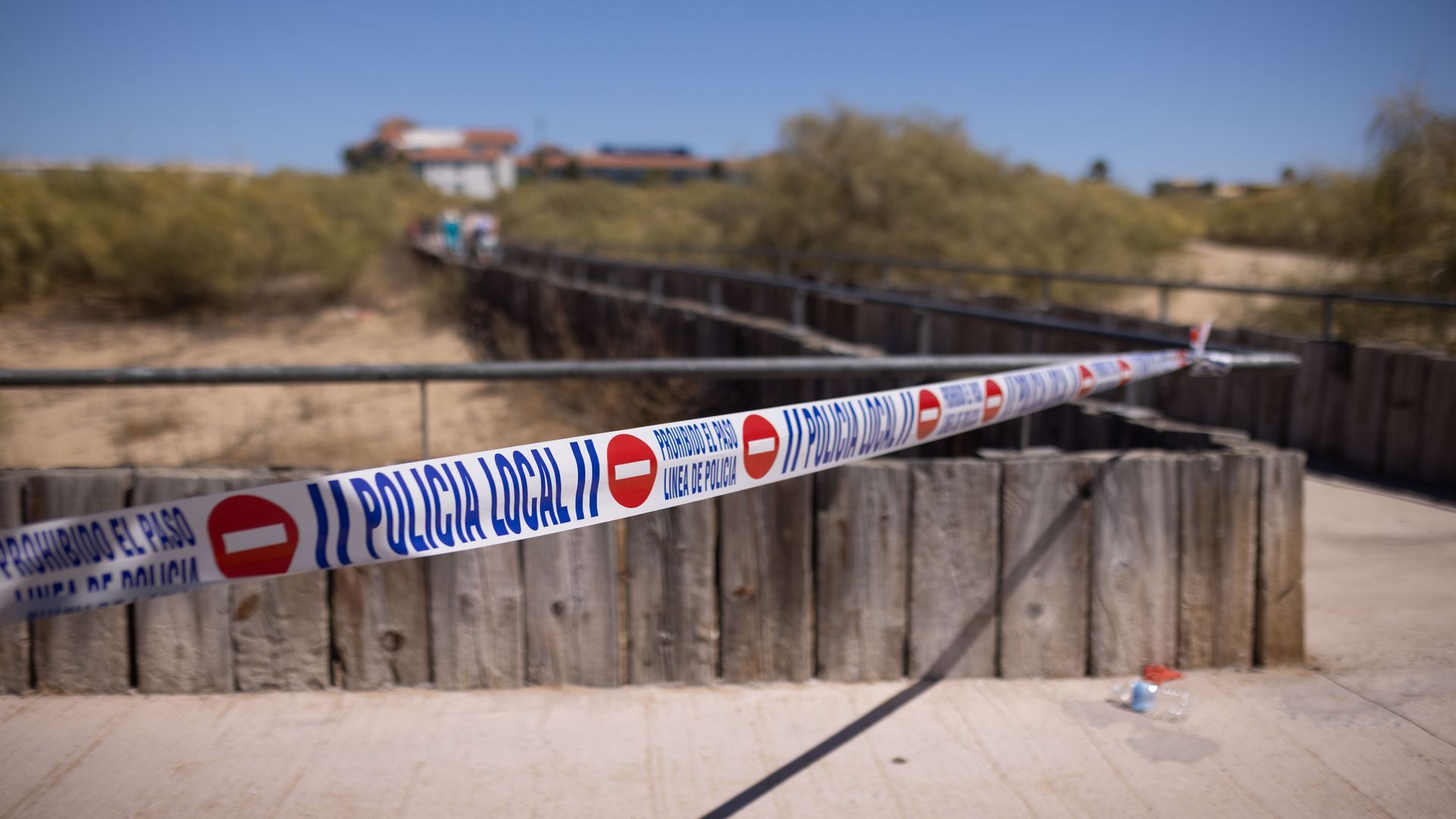 Entorno de playa donde fue hallada la mujer fallecida en Isla Cristina Entorno de playa donde fue hallada la mujer fallecida en Isla Cristina