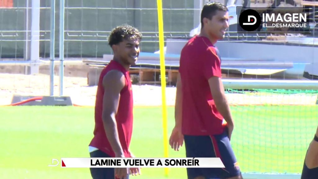 Lamine Yamal recupera la sonrisa en el Barcelona con Pedri o Balde