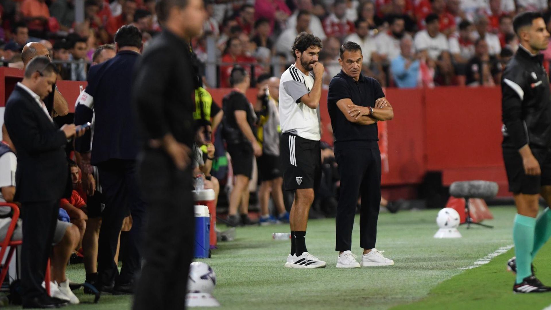 Luis García Plaza, en el Sevilla-Atlético de Madrid Luis García Plaza, en el Sevilla-Atlético de Madrid