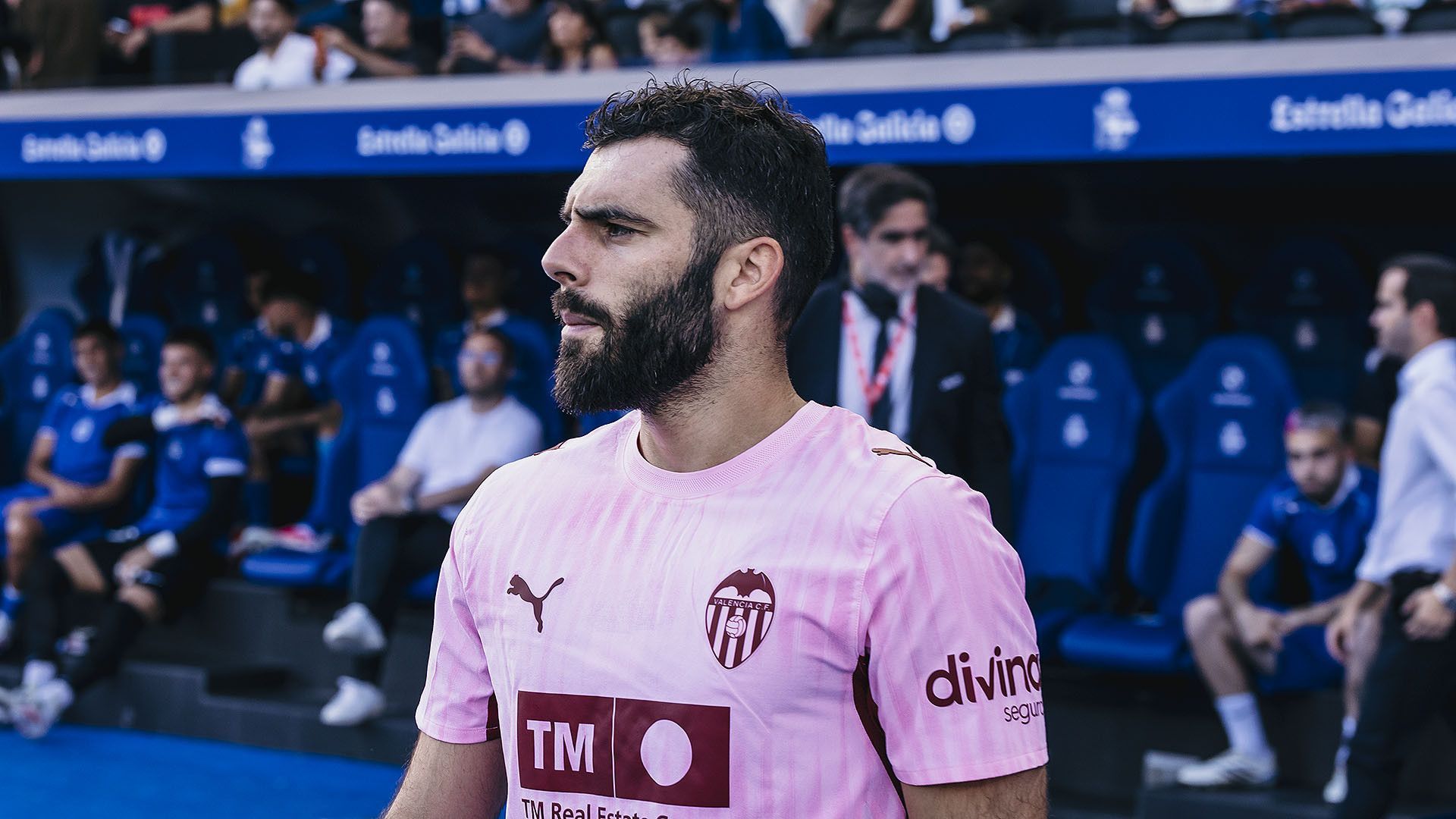 Luis Rioja ante el Dépor Luis Rioja ante el Dépor