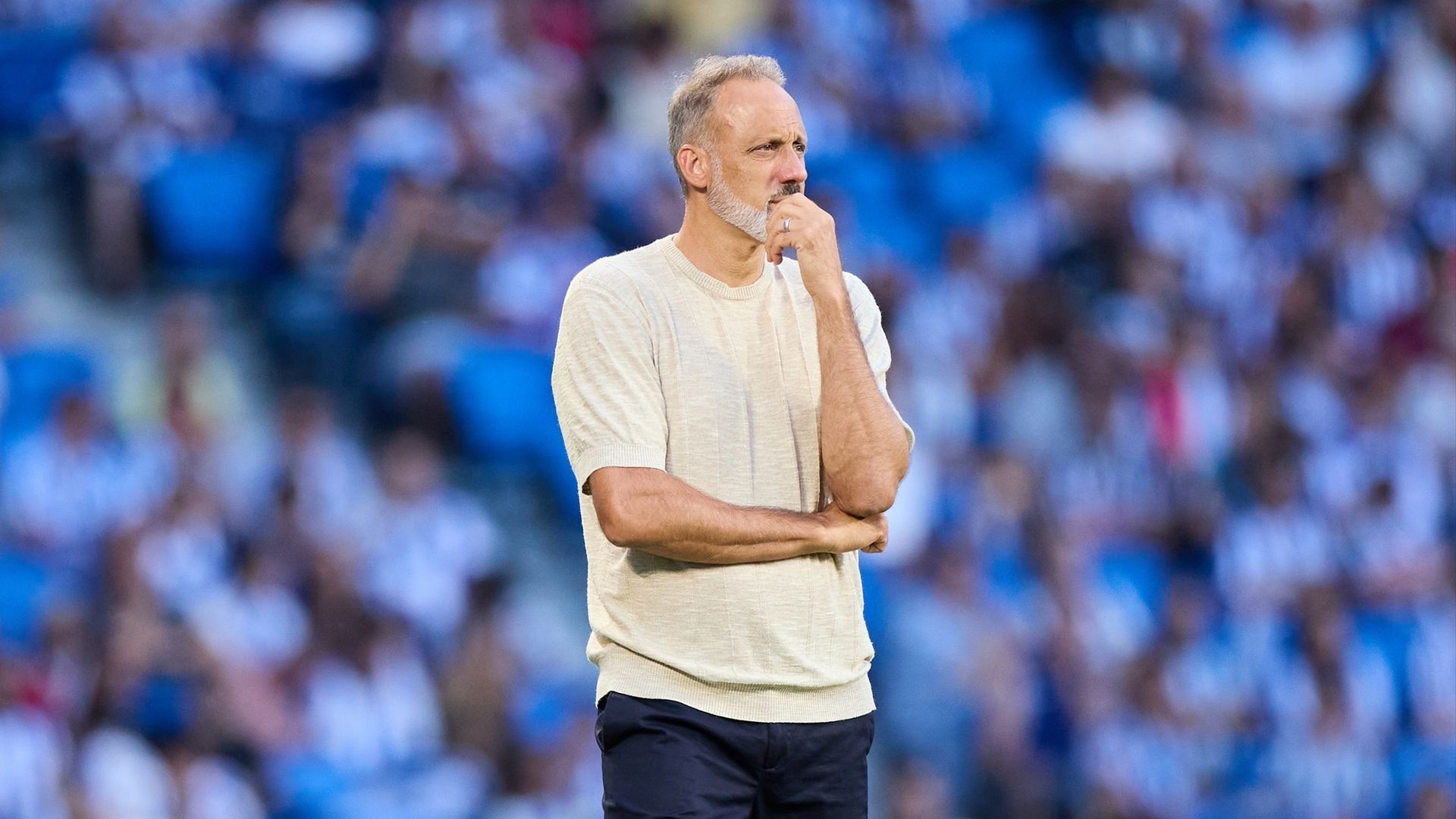 Pellegrino Matarazzo, en el Real Sociedad-Espanyol Pellegrino Matarazzo, en el Real Sociedad-Espanyol
