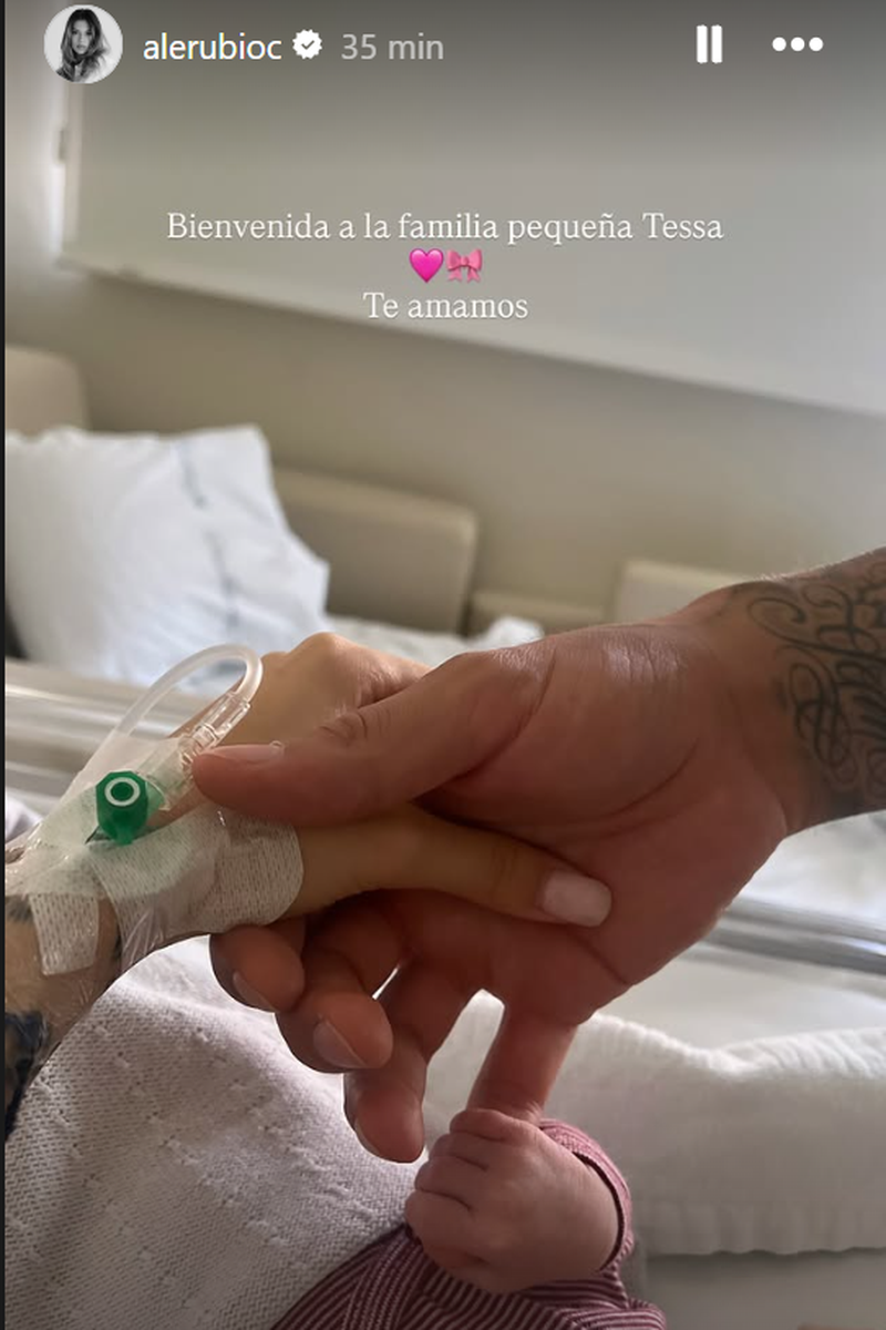 Alejandra Rubio revela el nombre de su hija